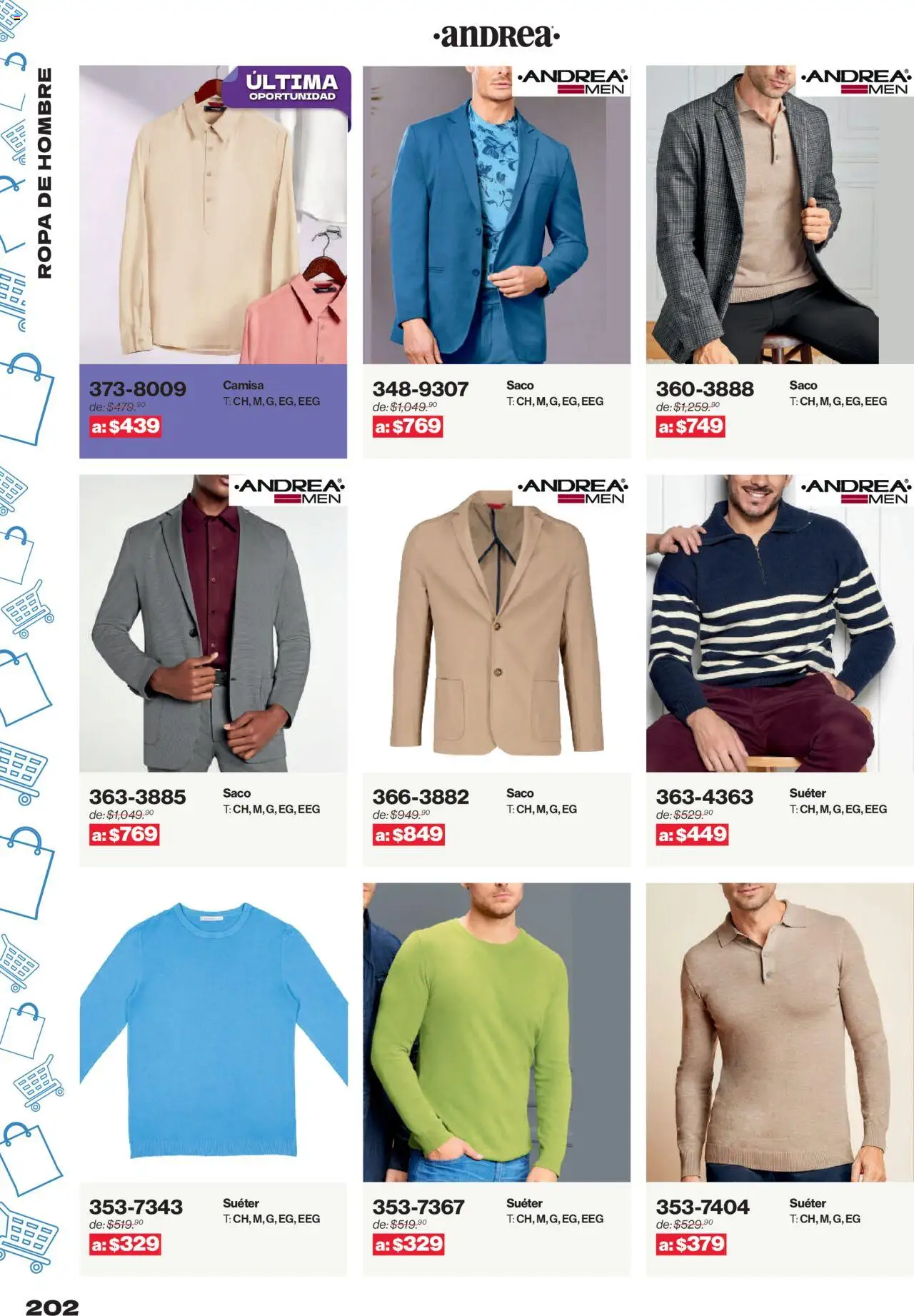 Nuevas ofertas de Andrea válidas en toda la República Mexicana desde el 10.08.2025. ¡Encuentra las mejores ofertas en Andrea - Catálogo Outlet! | Página: 202 | Productos: Suéter, Camisa, Ropa