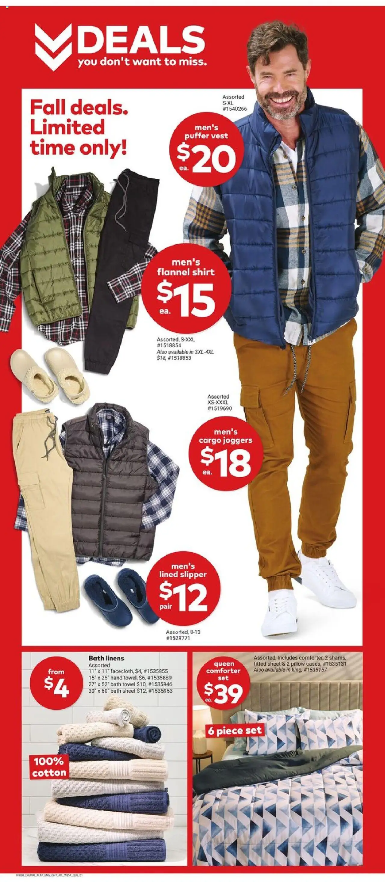 Giant Tiger flyer valid from 20.08.2025 | Page: 4 | Products: Slippers, Pillow, Shoes, Shirt
