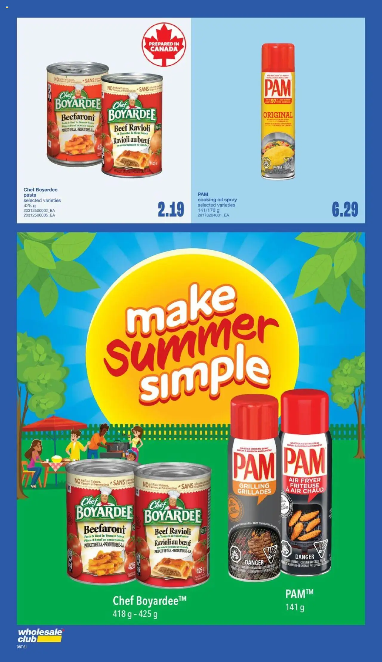 Wholesale Club flyer valid from 31.07.2025 | Page: 67 | Products: Beef, Pasta, Fryer, Oil