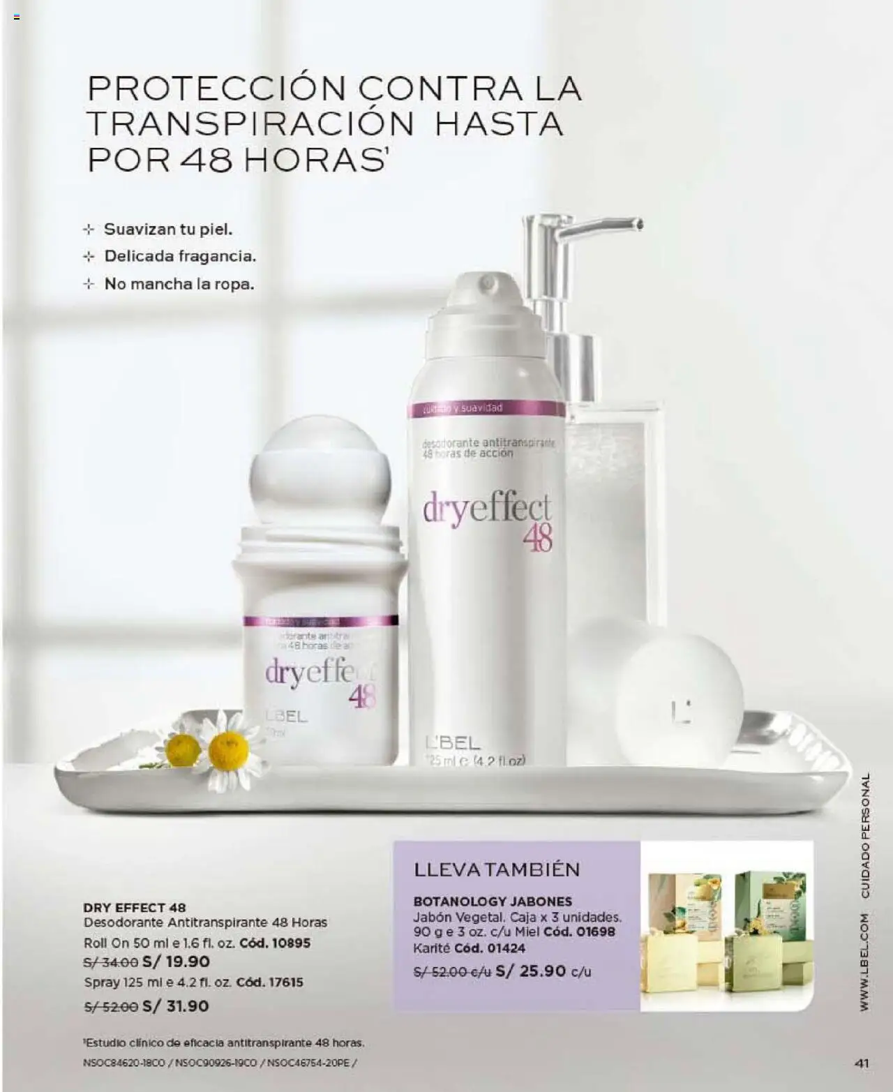 Catálogo L'Bel válido desde 24.10.2025 | Página: 41 | Productos: Jabón, Desodorante, Antitranspirante, Caja