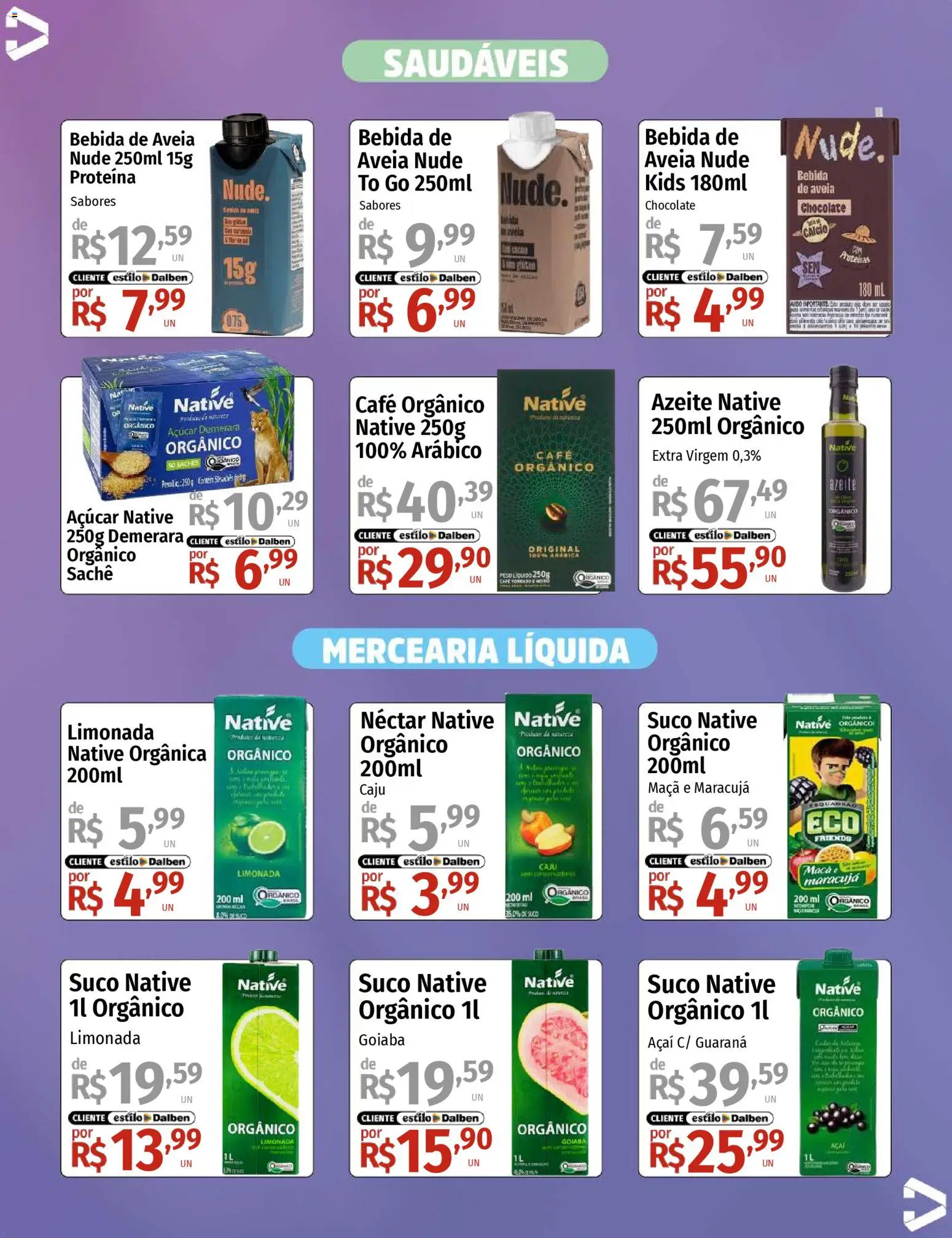 Supermercado Dalben Folheto - válido de 30.01.2026 | Página: 3 | Produtos: Maracujá, Açúcar demerara, Chocolate, Aveia