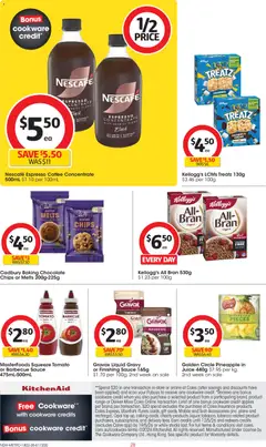 Preview of Coles Catalogue  - valid from 18.02.2026 | Page: 28 | Products: Juice, Chips, Sauce, Garlic