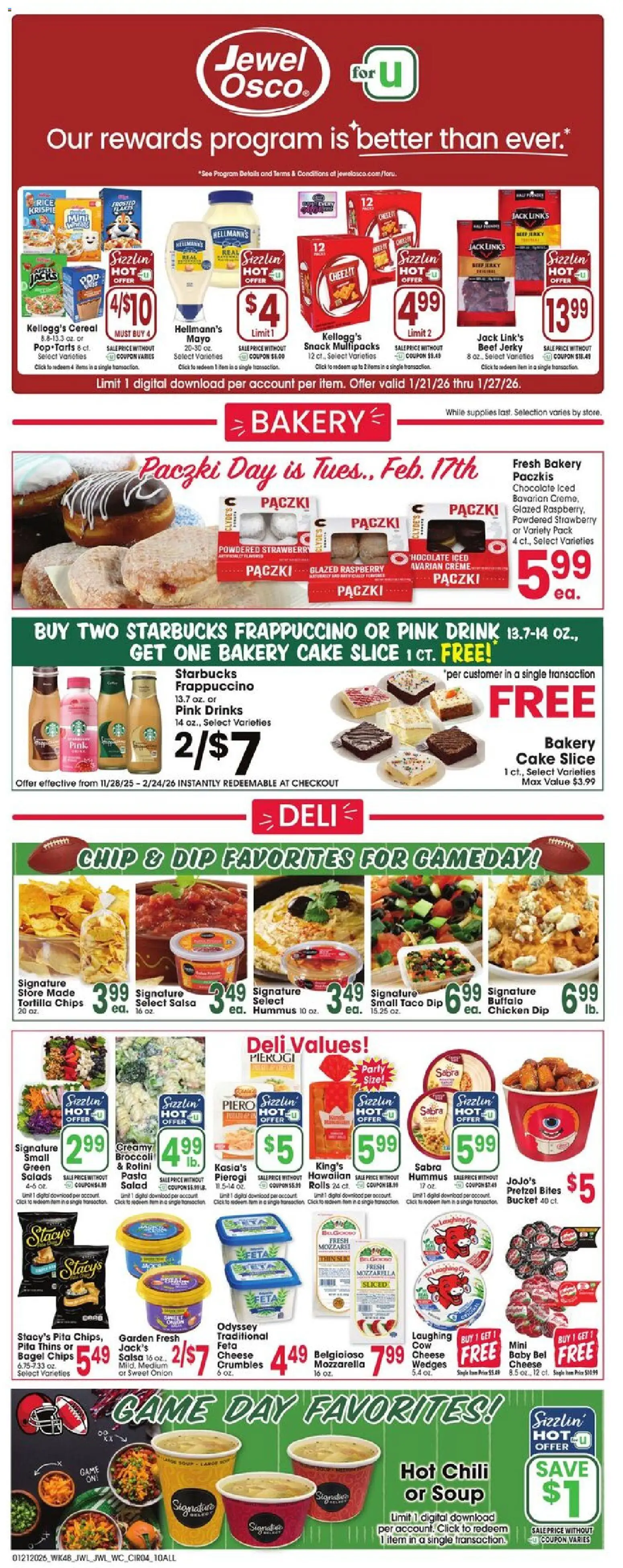 Jewel Osco Weekly Ad - IL - valid from 21.01.2026 | Page: 4 | Products: Rice, Salad, Game, Onion