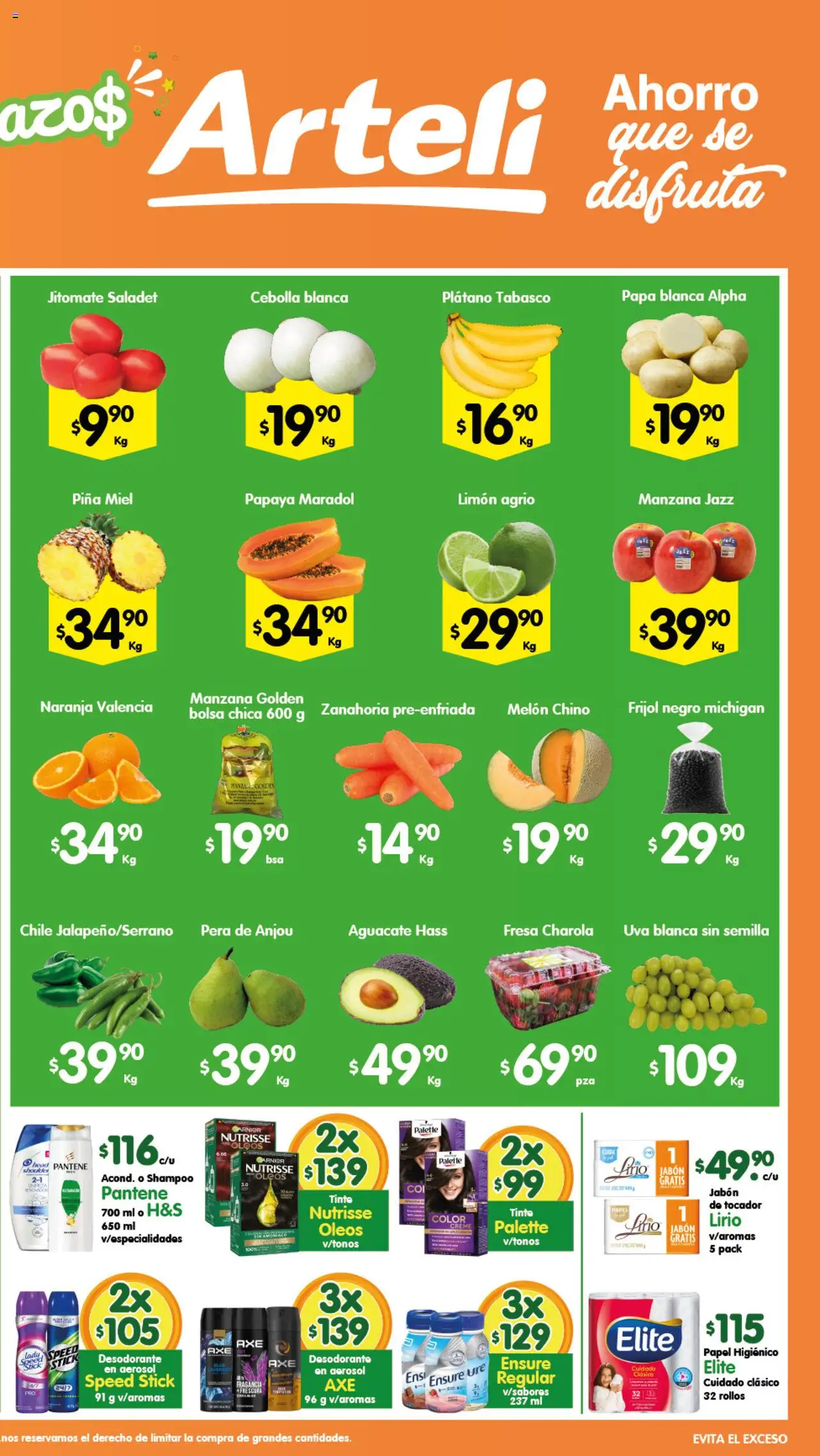 Nuevas ofertas de Arteli válidas en toda la República Mexicana desde el 14.10.2025. ¡Encuentra las mejores ofertas en Arteli - Folleto Tuxpan! | Página: 2 | Productos: Cebolla, Plátano, Aguacate, Piña