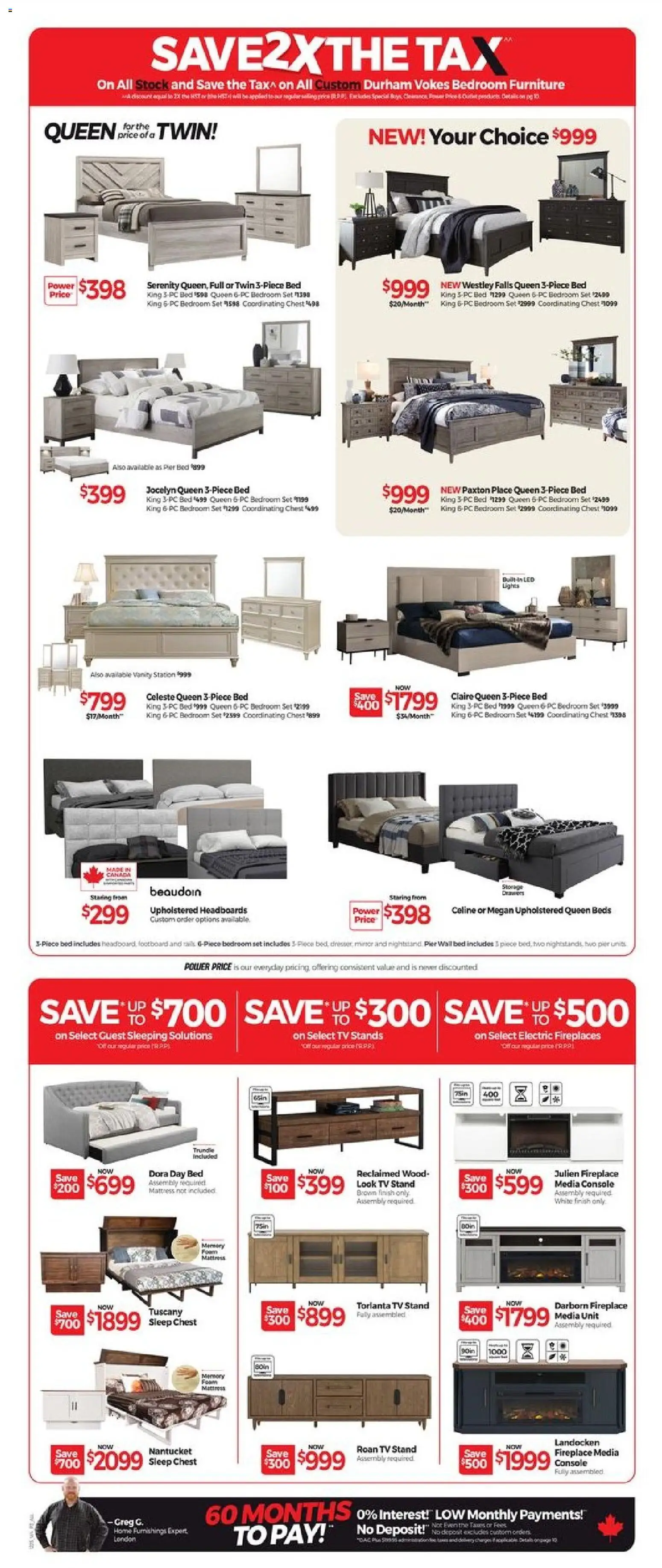 Tepperman's flyer valid from 26.12.2025 | Page: 6 | Products: PC, Tv, Bed, Mattress