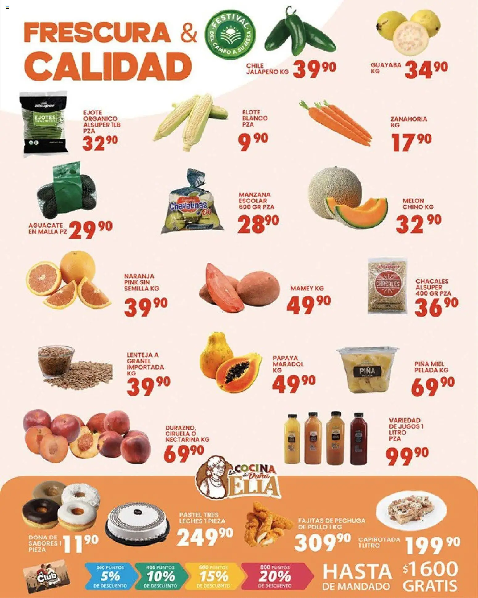 Nuevas ofertas de Alsuper válidas en toda la República Mexicana desde el 17.03.2026. ¡Encuentra las mejores ofertas en Alsuper folleto Casas Grandes! | Página: 2 | Productos: Pollo, Melón, Cocina, Zanahoria