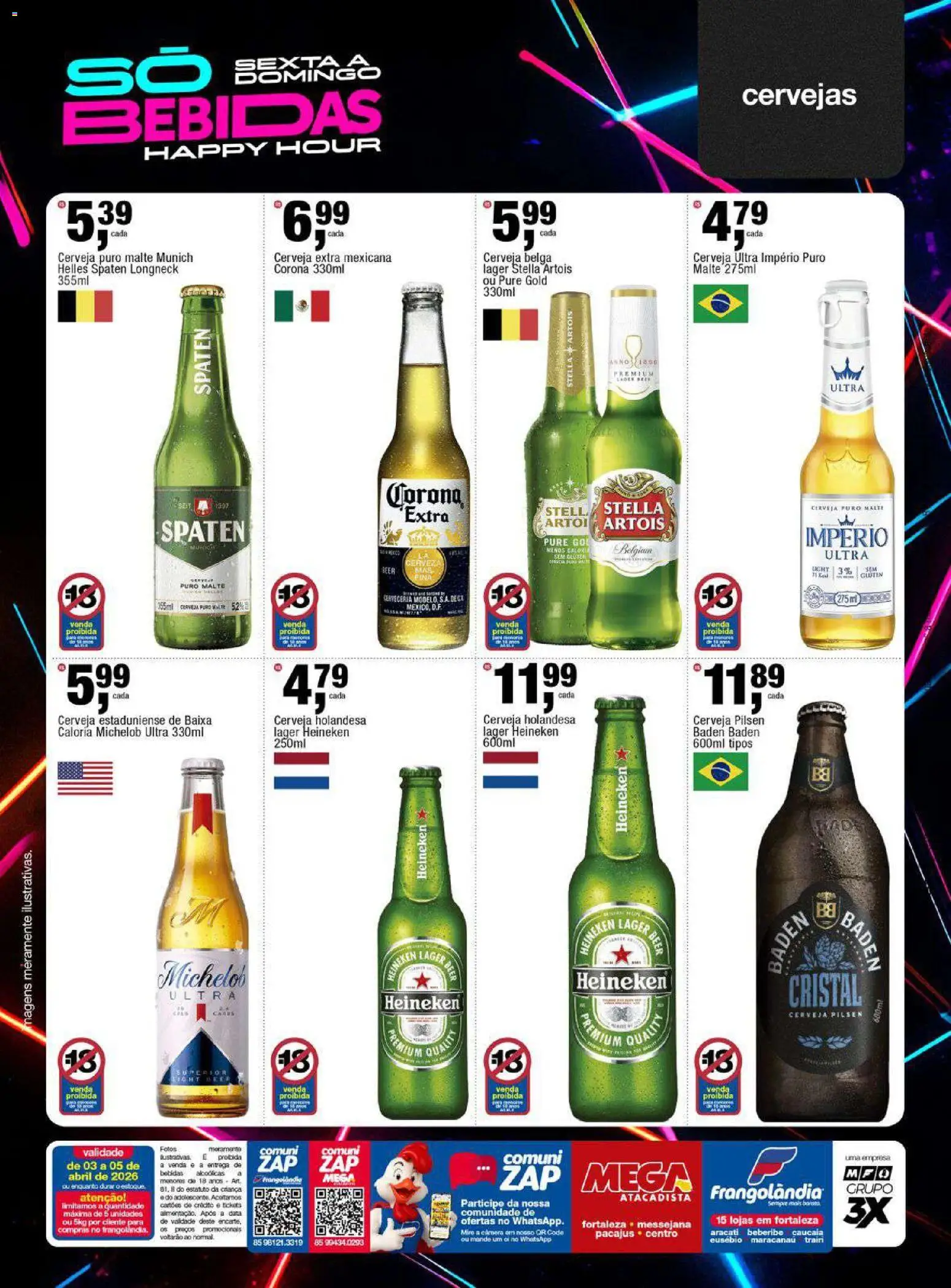 Frangolândia Folheto - válido de 03.04.2026 | Página: 10 | Produtos: Cerveja, Heineken, Câmera