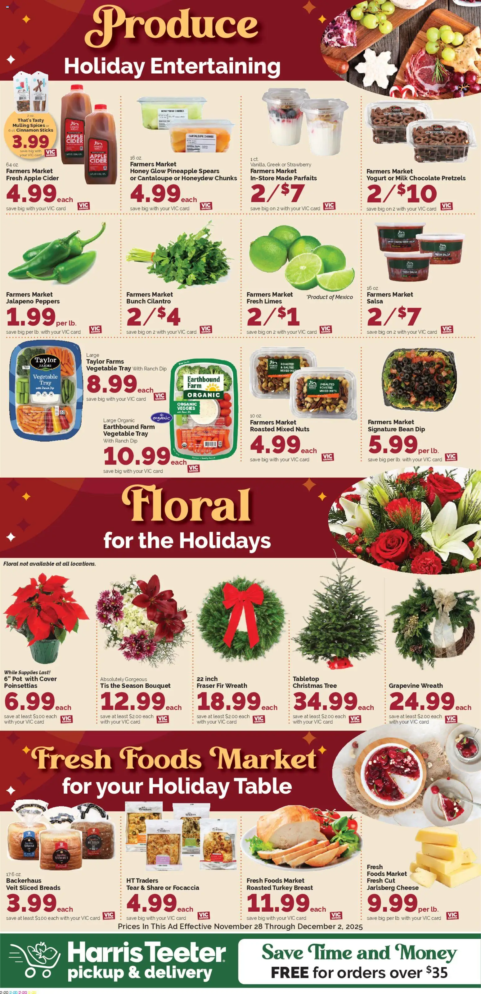 Harris Teeter Weekly Ad - valid from 28.11.2025 | Page: 3 | Products: Cider, Peppers, Jalapeno peppers, Chocolate