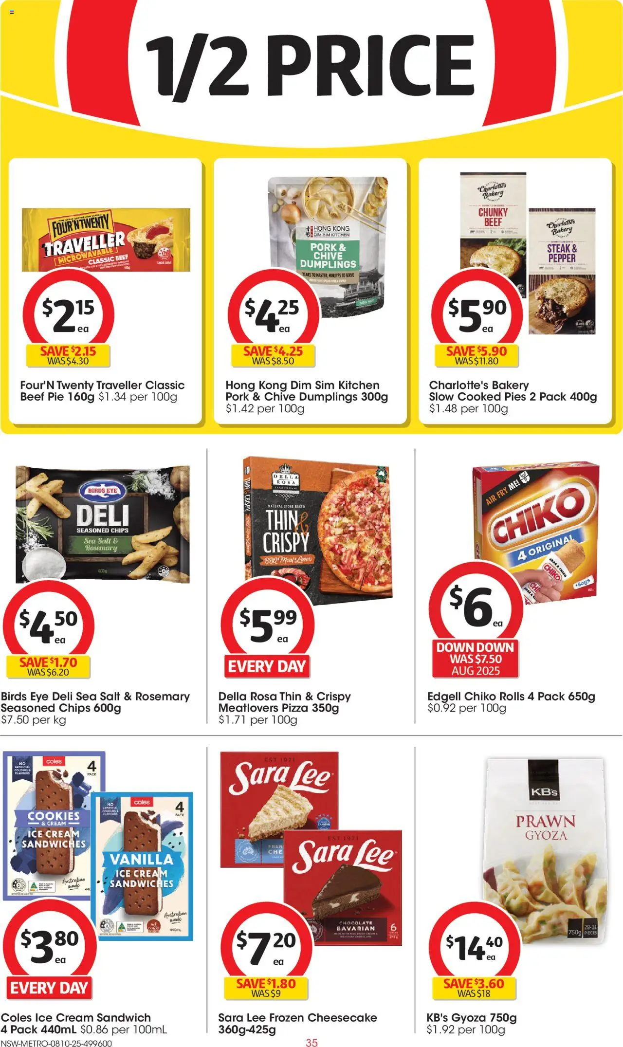 Coles catalogue - valid from 08.10.2025 | Page: 35 | Products: Chocolate, Pizza, Beef, Ice cream
