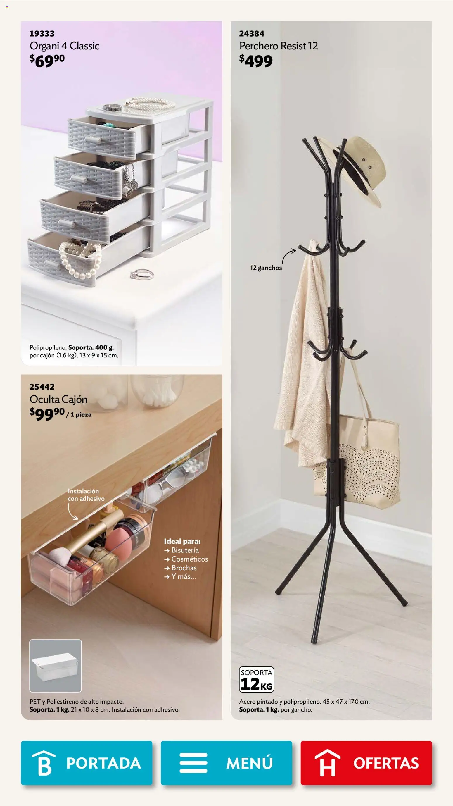 Nuevas ofertas de Betterware válidas en toda la República Mexicana desde el 02.02.2026. ¡Encuentra las mejores ofertas en Betterware campaña 2 2026! | Página: 17 | Productos: Perchero