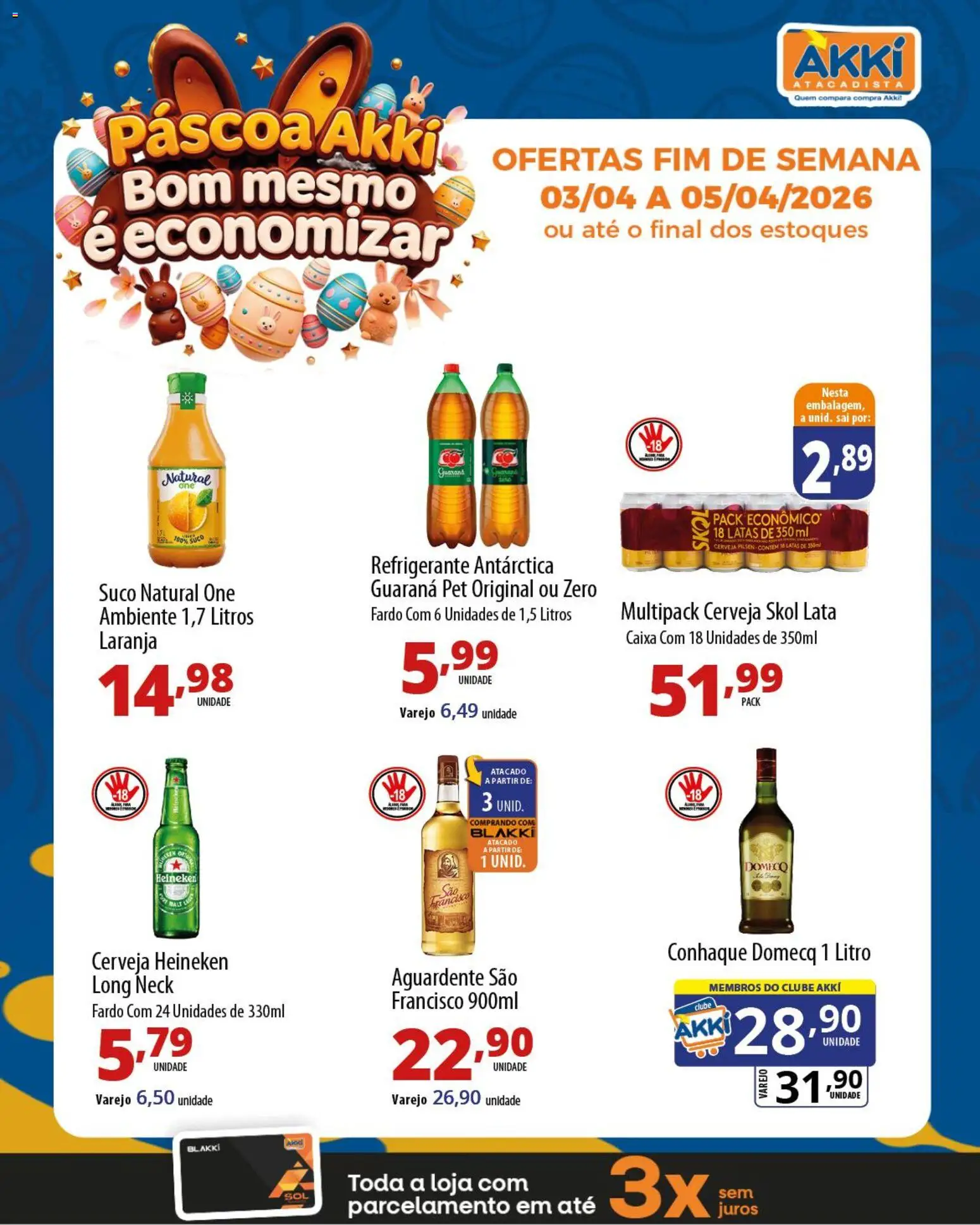 Akki Atacadista Folheto - válido de 03.04.2026 | Página: 4 | Produtos: Caixa, Cerveja Heineken, Heineken, Refrigerante