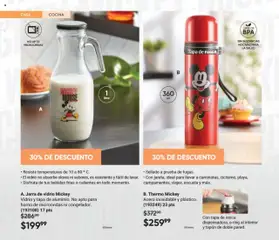 Vista previa de A. Jarra de vidrio Mickey, Vidrio y tapa de aluminio. No apto para horno de microondas ni congelador., nuevo folleto de la tienda, válido en México a partir del 09.10.2025 | Página: 66
