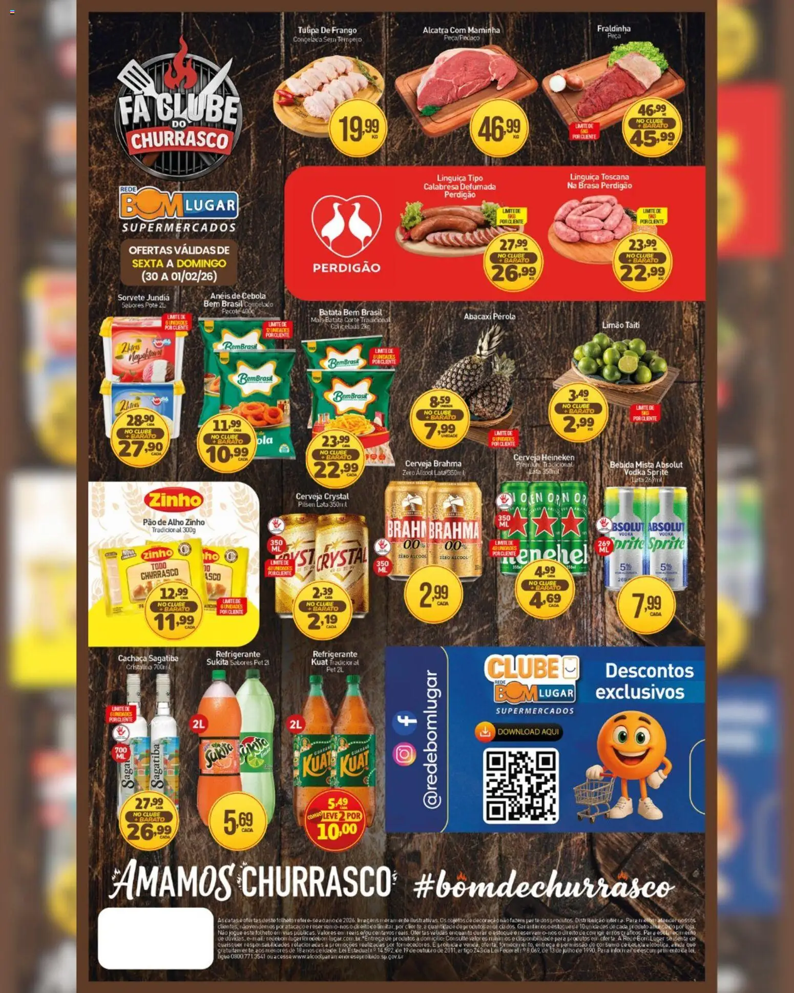 Rede Bom Lugar Folheto - válido de 30.01.2026 | Página: 2 | Produtos: Cebola, Cerveja, Vodka, Batata