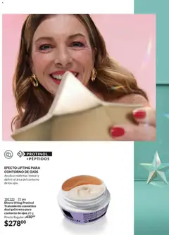 Vista previa de Efecto lifting Protinol Tratamiento cosmético dual gel/crema para contorno de ojos 20 g, Efecto lifting Protinol Tratamiento cosmético dual gel/crema para contorno de ojos. Ayuda a reafirmar, tensar y definir el área del contorno de los ojos., nuevo folleto de la tienda, válido en México a partir del 07.11.2025 | Página: 98 | Productos: Contorno de ojos, Crema, Contorno