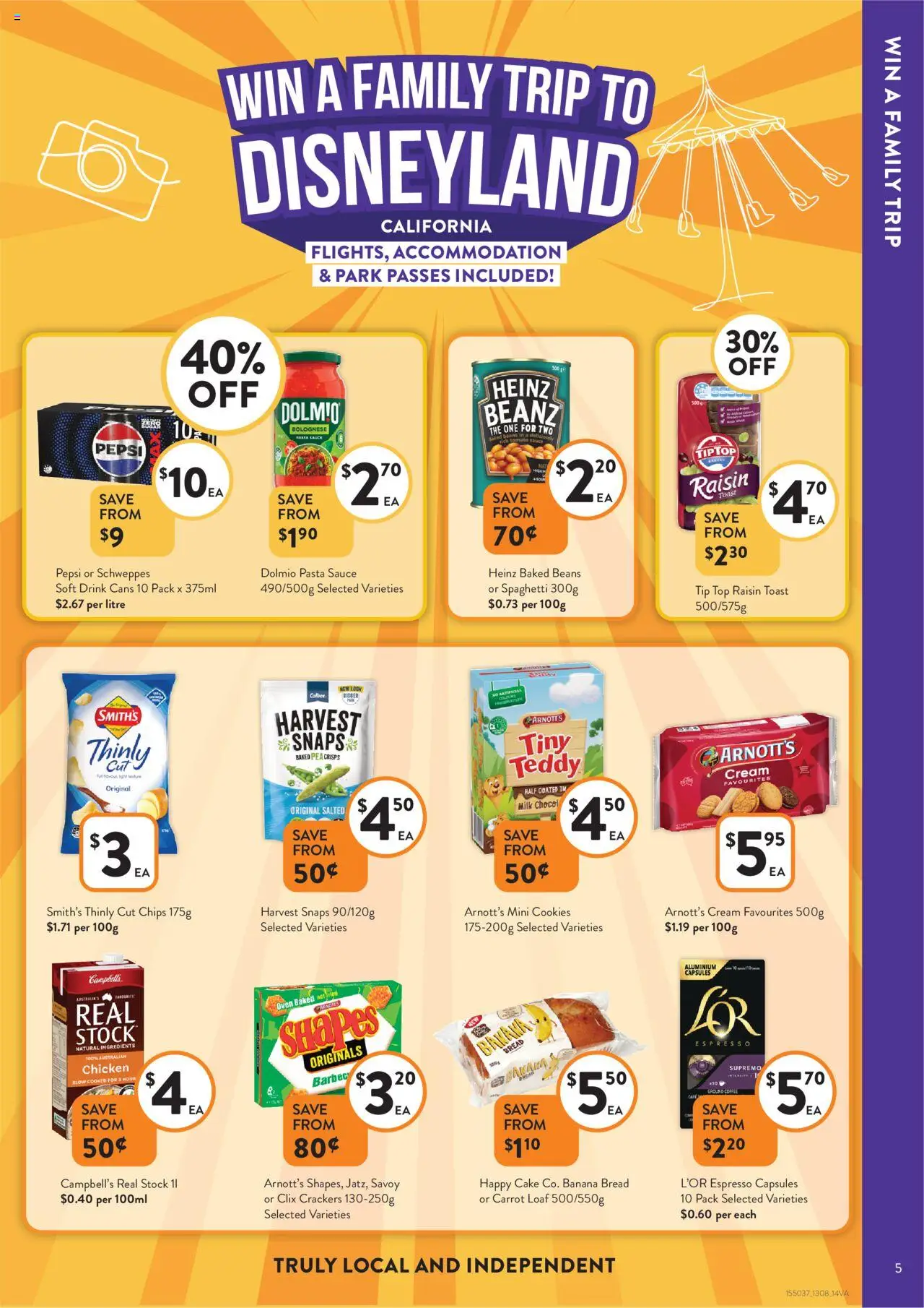 Foodworks catalogue - valid from 13.08.2025 | Page: 5 | Products: Crackers, Milk, Coffee, Cream