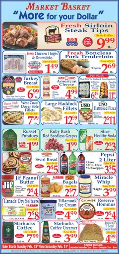 Preview of Market Basket weekly ads valid from 15.02.2026