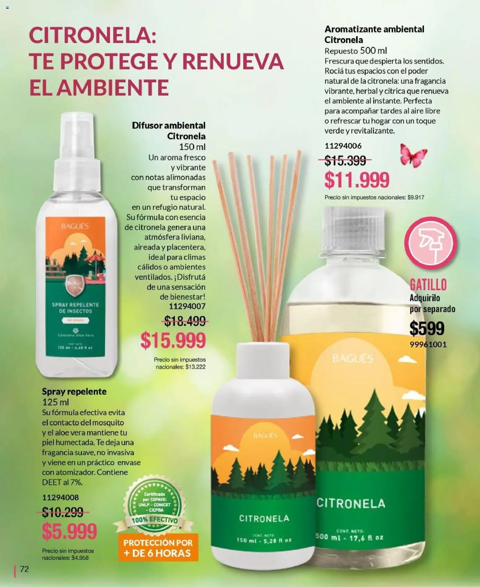 Bagués - Catálogo │ válido desde el 09.02.2026 | Página: 72 | Productos: Repelente, Fragancia, Citronela, Té