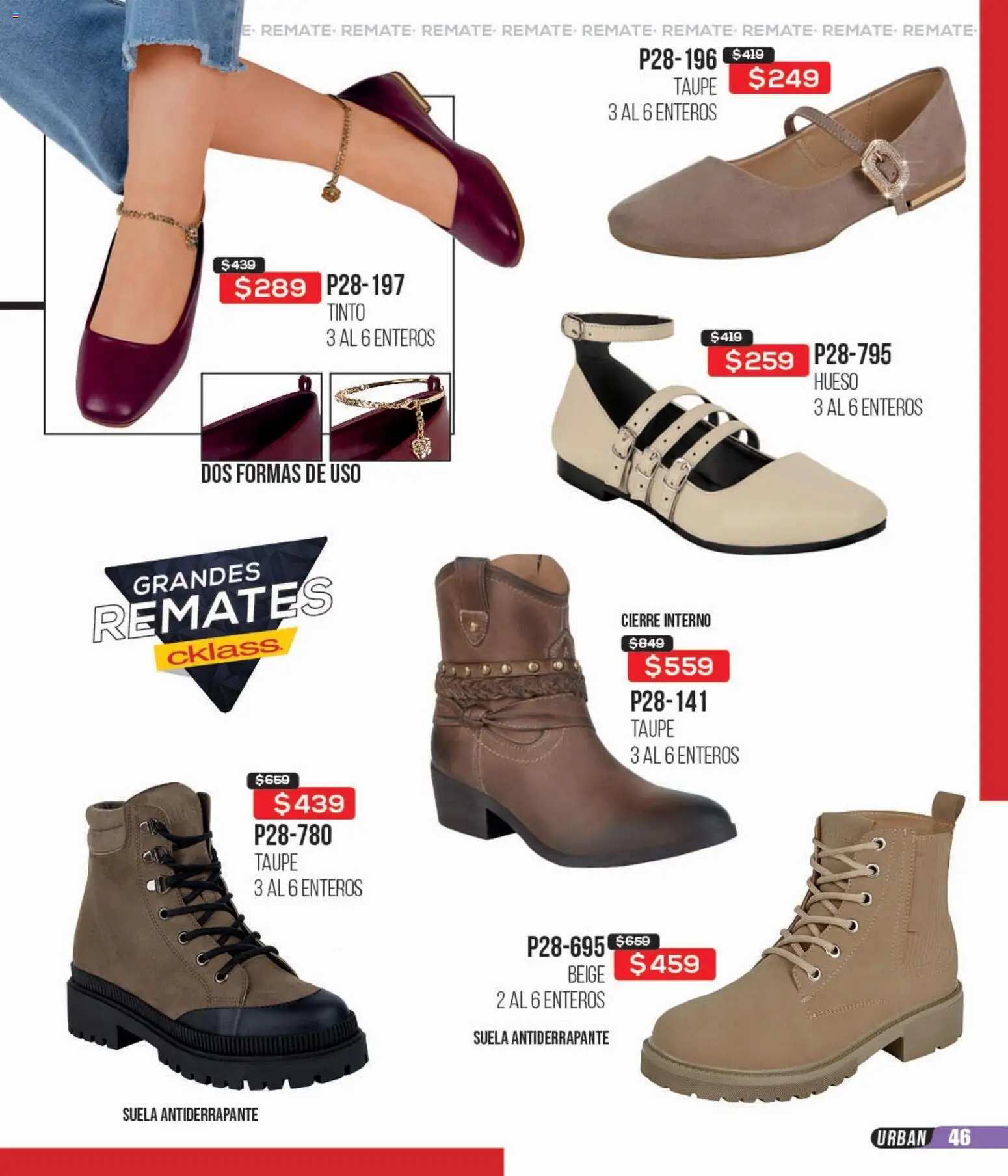 Nuevas ofertas de Cklass válidas en toda la República Mexicana desde el 06.02.2026. ¡Encuentra las mejores ofertas en Cklass catálogo Ramate Digital Calzado! | Página: 47