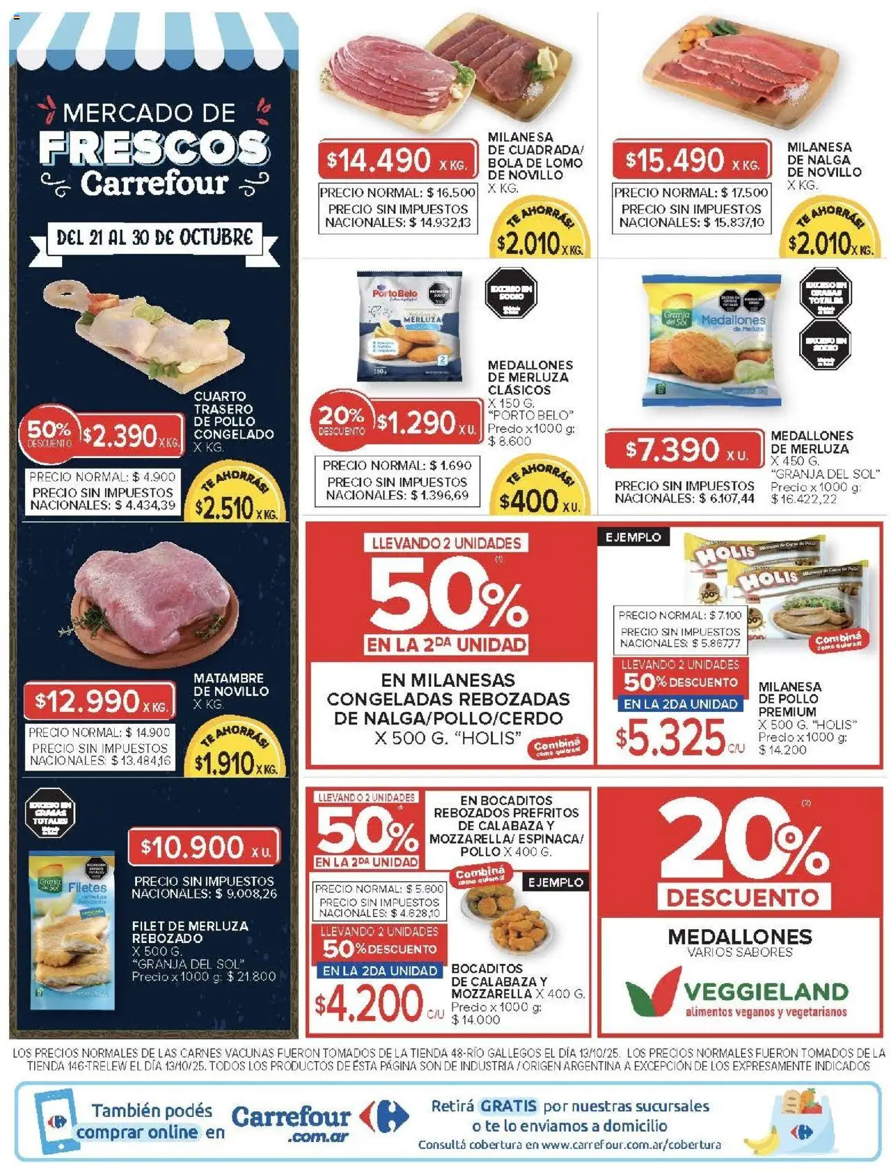 Carrefour - Ofertas - Chubut │ válido desde el 21.10.2025 | Página: 31 | Productos: Pollo, Milanesa, Té