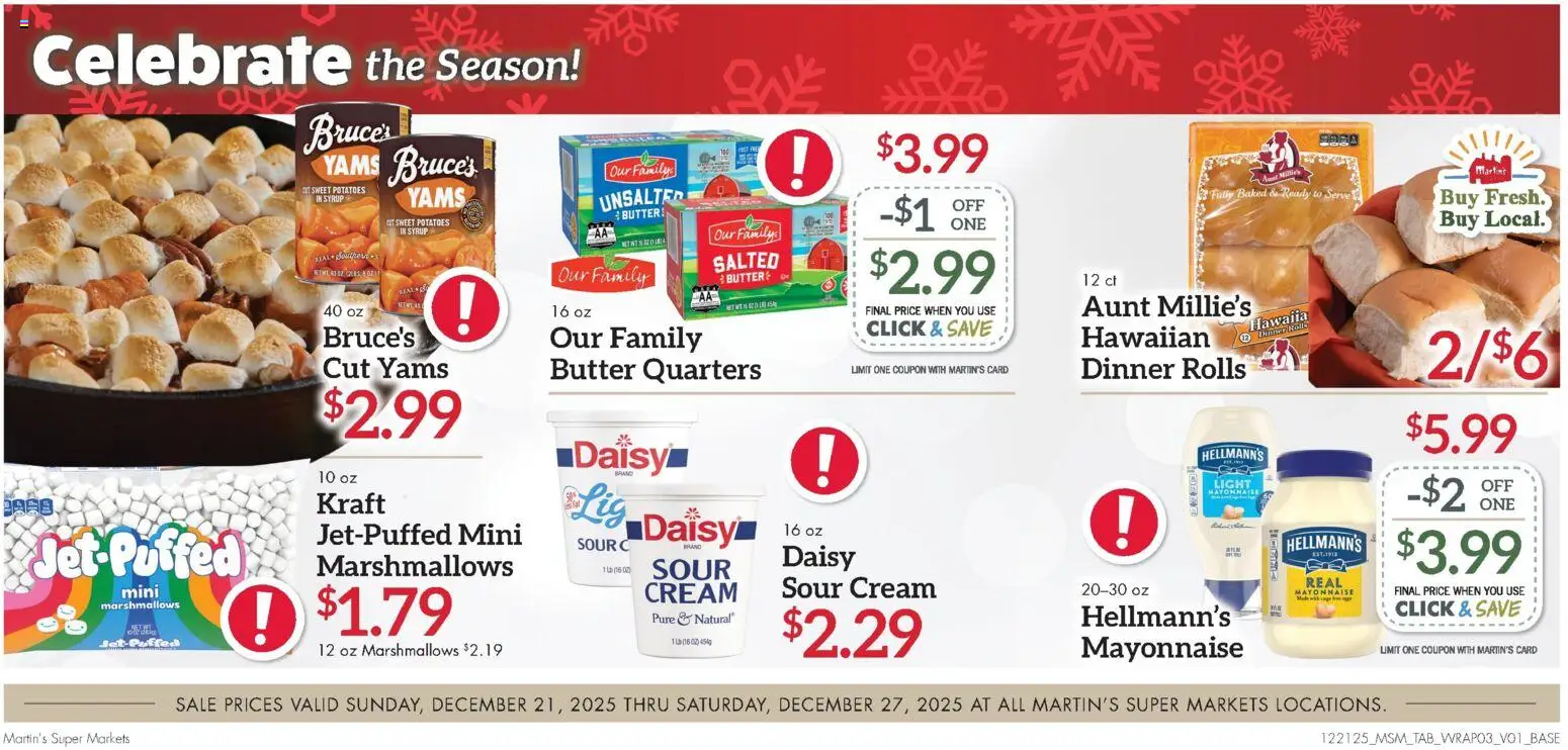 Martin’s Weekly Ad - valid from 21.12.2025 | Page: 7 | Products: Butter, Cream, Potatoes, Mayonnaise