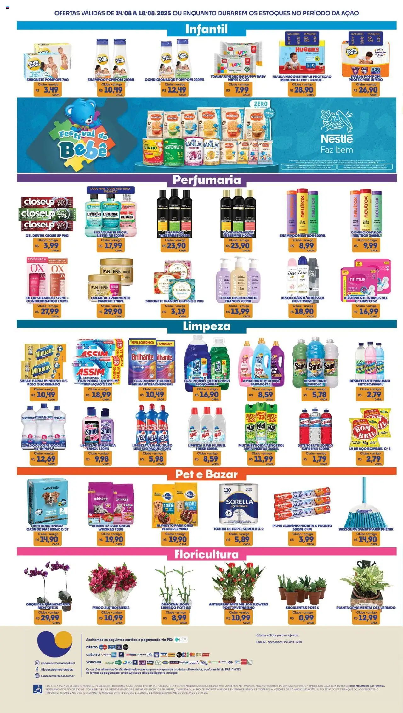 Boa Supermercados Folheto - válido de 14.08.2025 | Página: 8 | Produtos: Pó, Sabonete, Mucilon, Pá