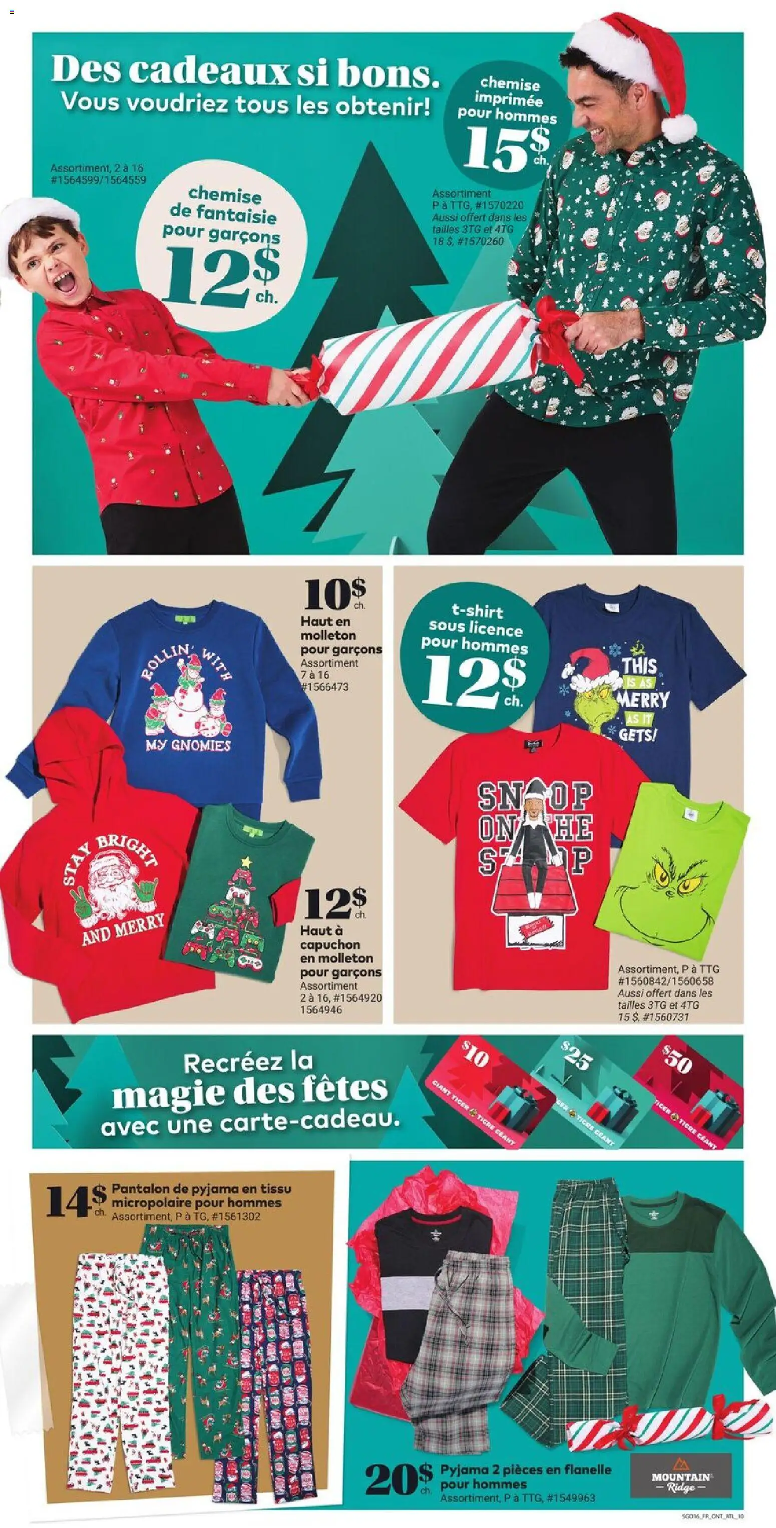 Giant Tiger flyer valid from 19.11.2025 | Page: 13 | Products: T-shirt, Tshirt, Pants, Pajamas