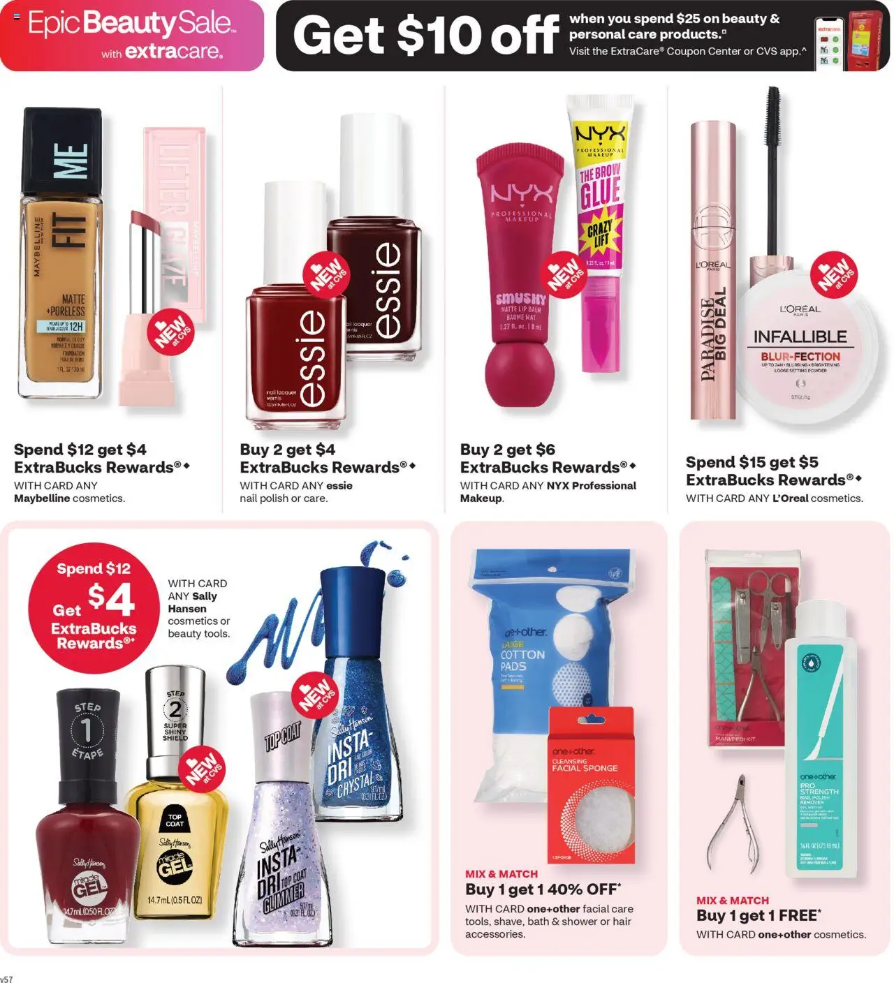 CVS Pharmacy Weekly Ad - WA - valid from 17.08.2025 | Page: 4 | Products: Nail, Powder, Nail polish, Coat