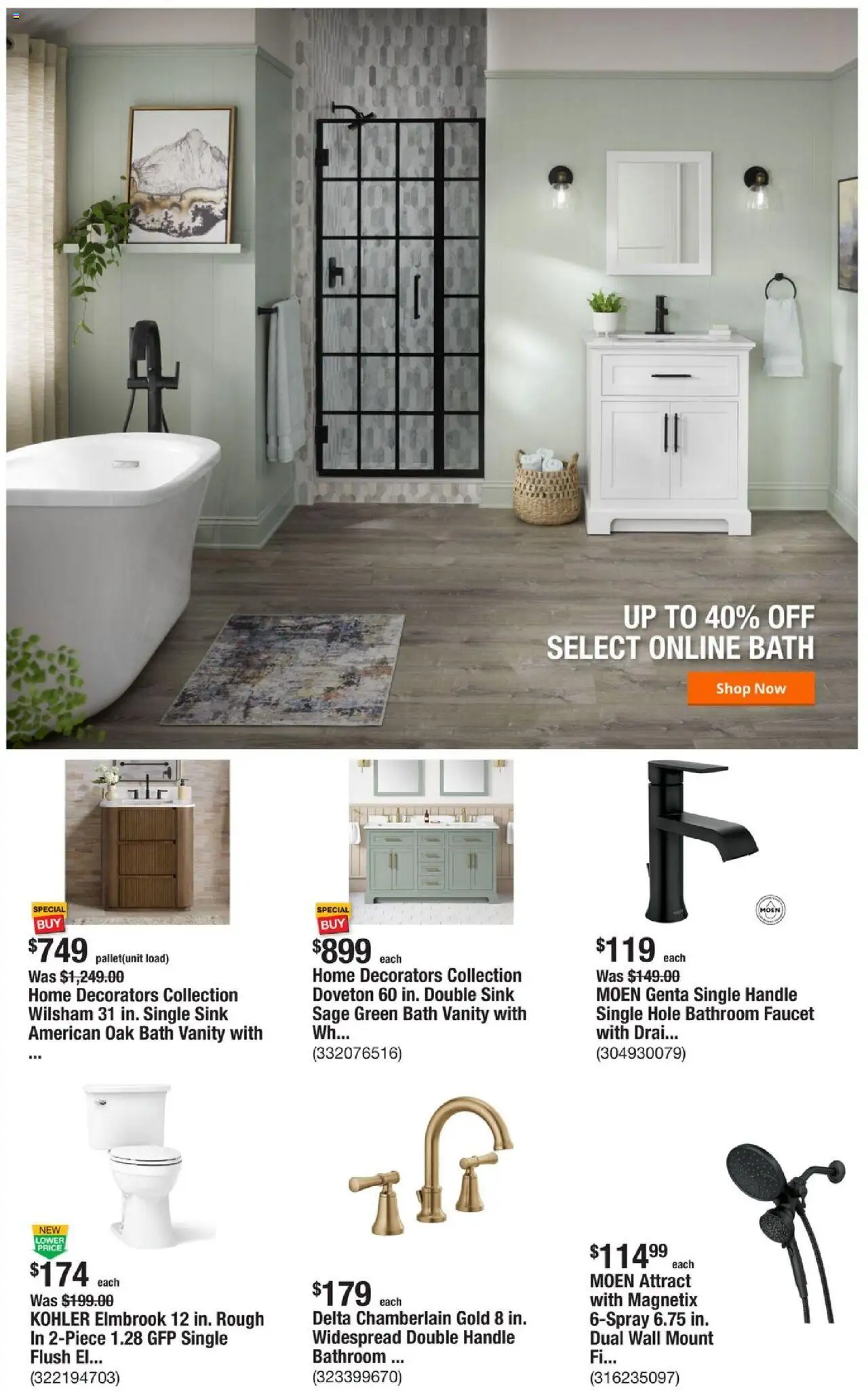 Home Depot Weekly Ad - FL - valid from 09.10.2025 | Page: 4 | Products: Bath