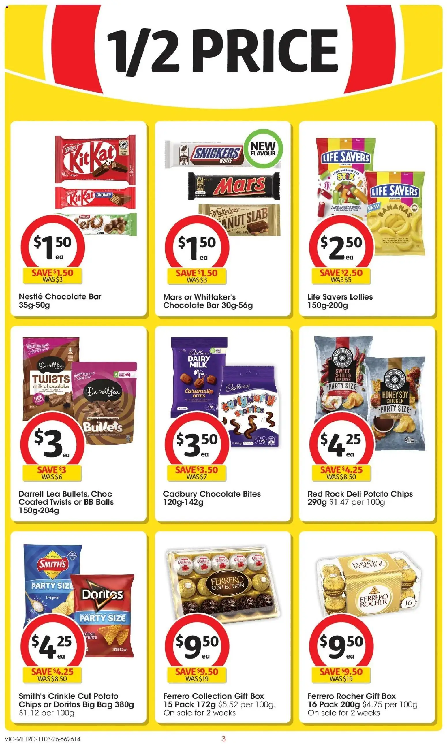 Coles catalogue - valid from 11.03.2026 | Page: 3 | Products: Box, Chocolate, Honey, Lollies