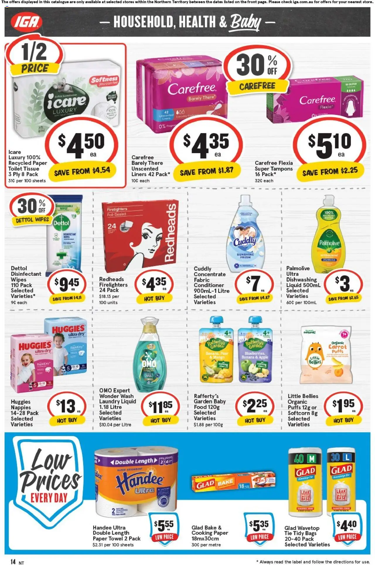 IGA catalogue - valid from 08.10.2025 | Page: 14 | Products: Conditioner, Mango, Tie, Pear