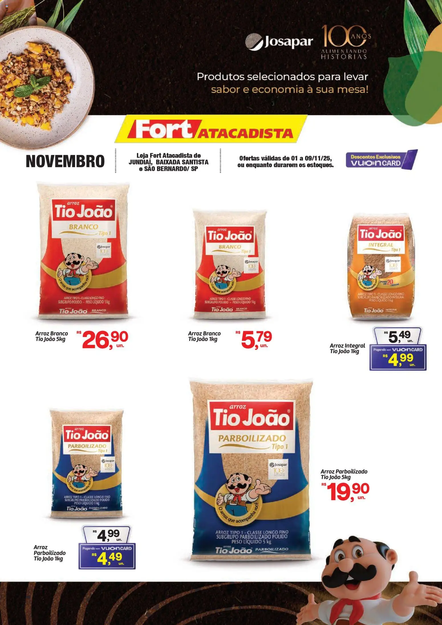Fort Atacadista Folheto - válido de 01.11.2025 | Página: 1 | Produtos: Mesa, Arroz