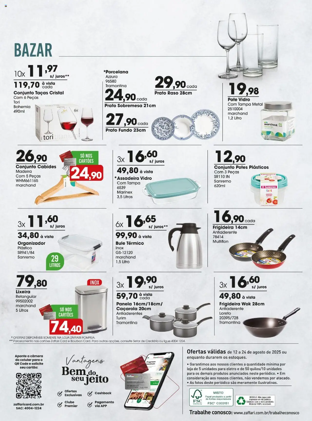 Zaffari Folheto - válido de 12.08.2025 | Página: 18 | Produtos: Celular, Caçarola, Lixeira, Potes