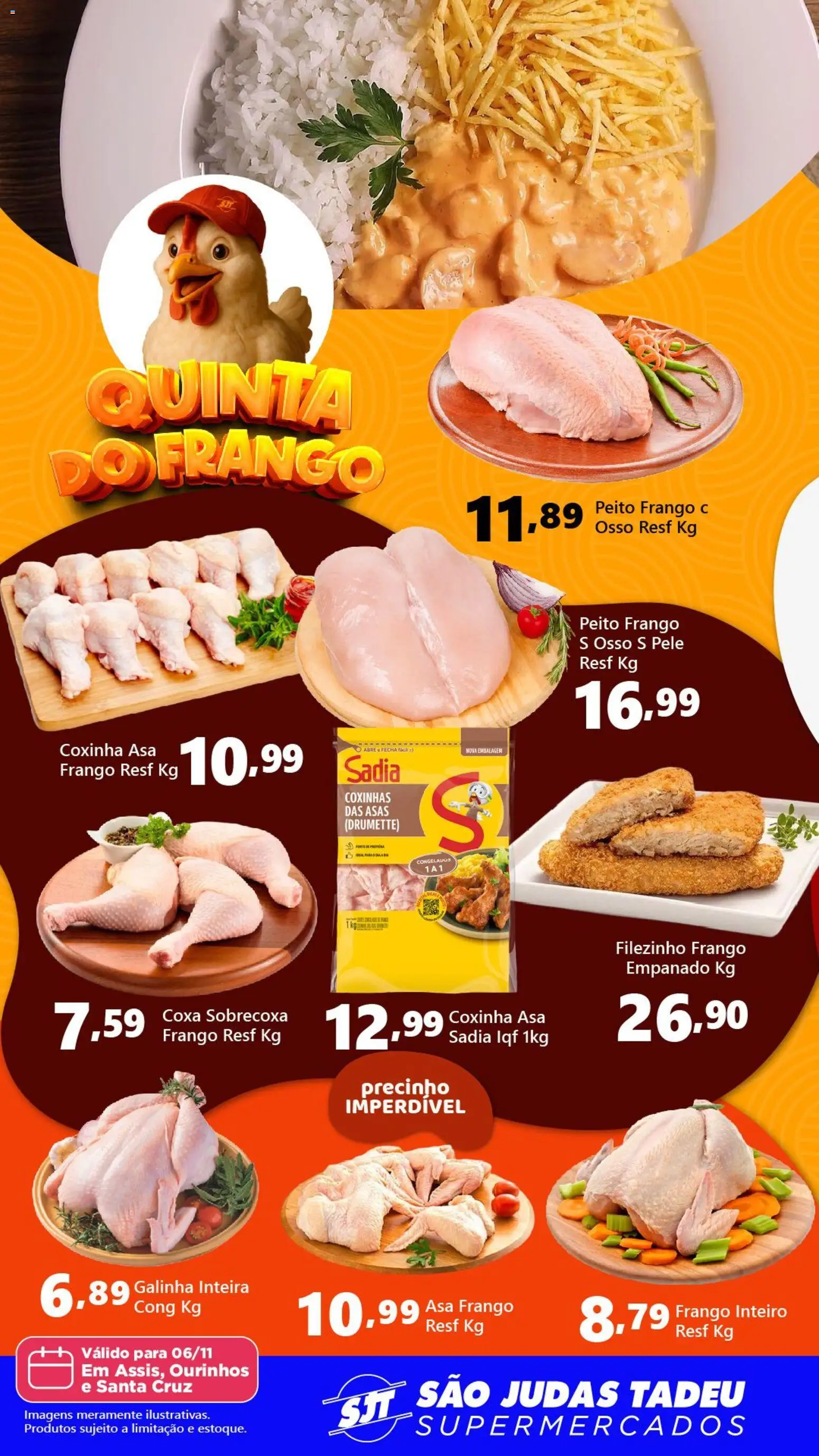São Judas Tadeu Folheto - válido de 06.11.2025 | Página: 1 | Produtos: Frango
