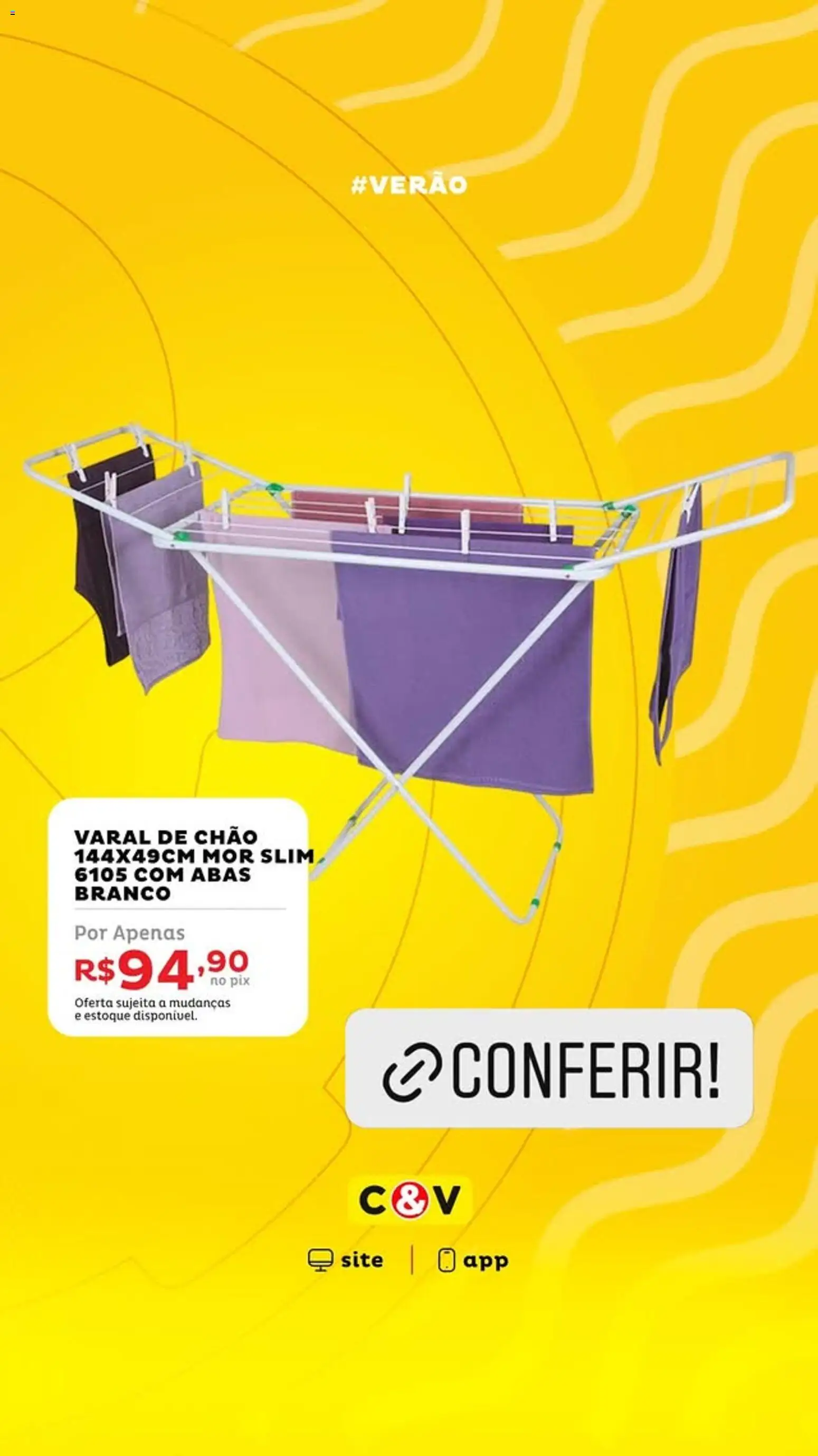 Casa e Video Folheto - válido de 12.01.2026 | Página: 5 | Produtos: Varal de chão