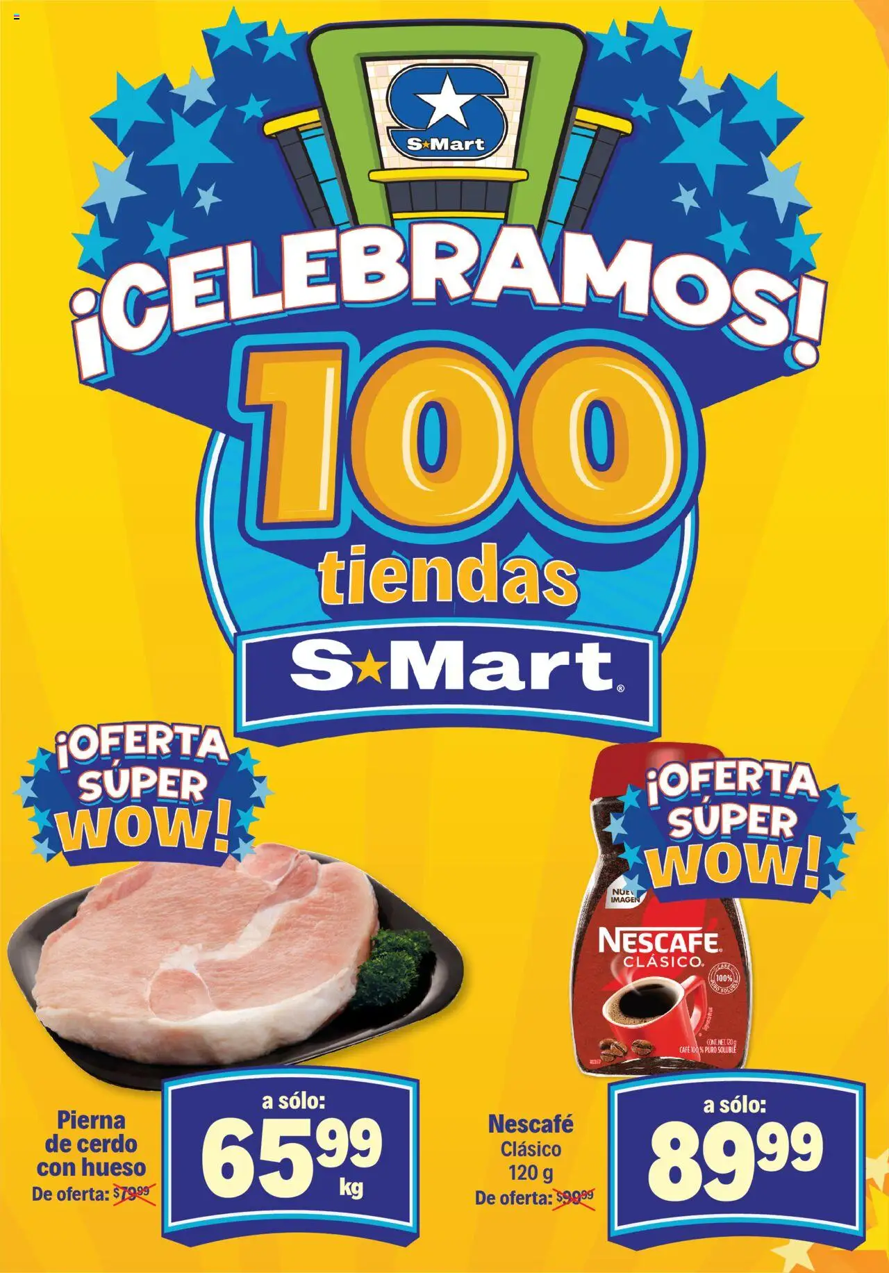 Nuevas ofertas de S-Mart válidas en toda la República Mexicana desde el 07.10.2025. ¡Encuentra las mejores ofertas en S-Mart - Folleto - Monterrey! | Página: 2 | Productos: Café, Cerdo