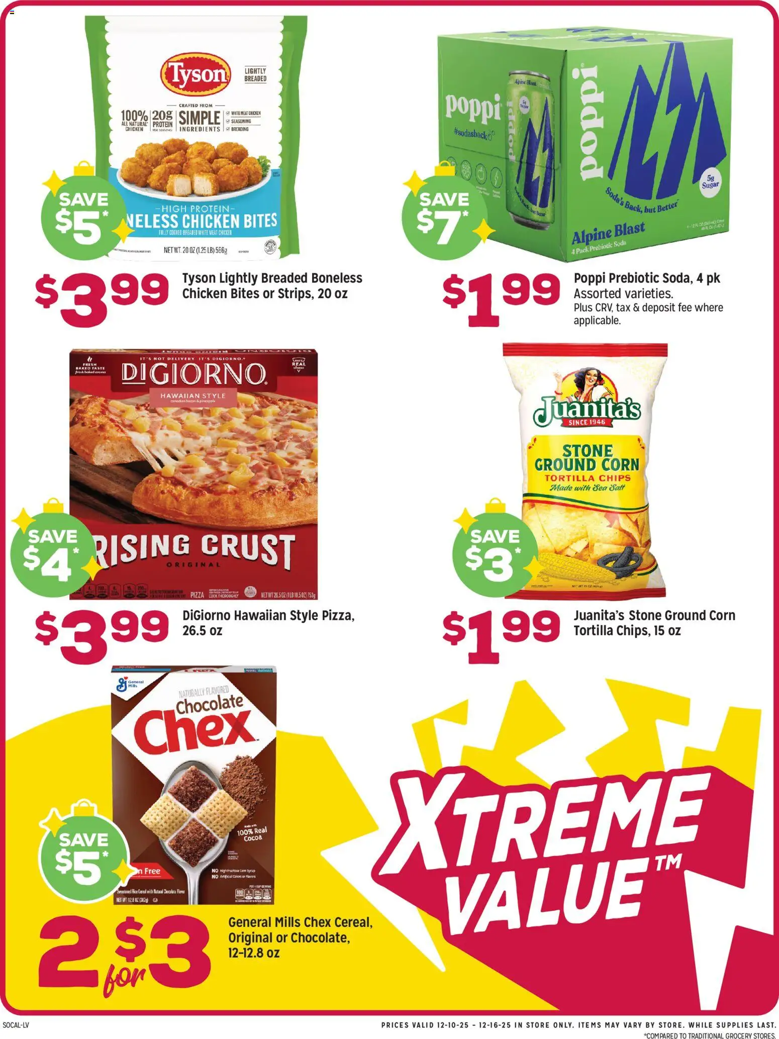 Grocery Outlet Weekly Ad - CA - valid from 10.12.2025 | Page: 2 | Products: Chocolate, Pizza, Pineapple, Chips