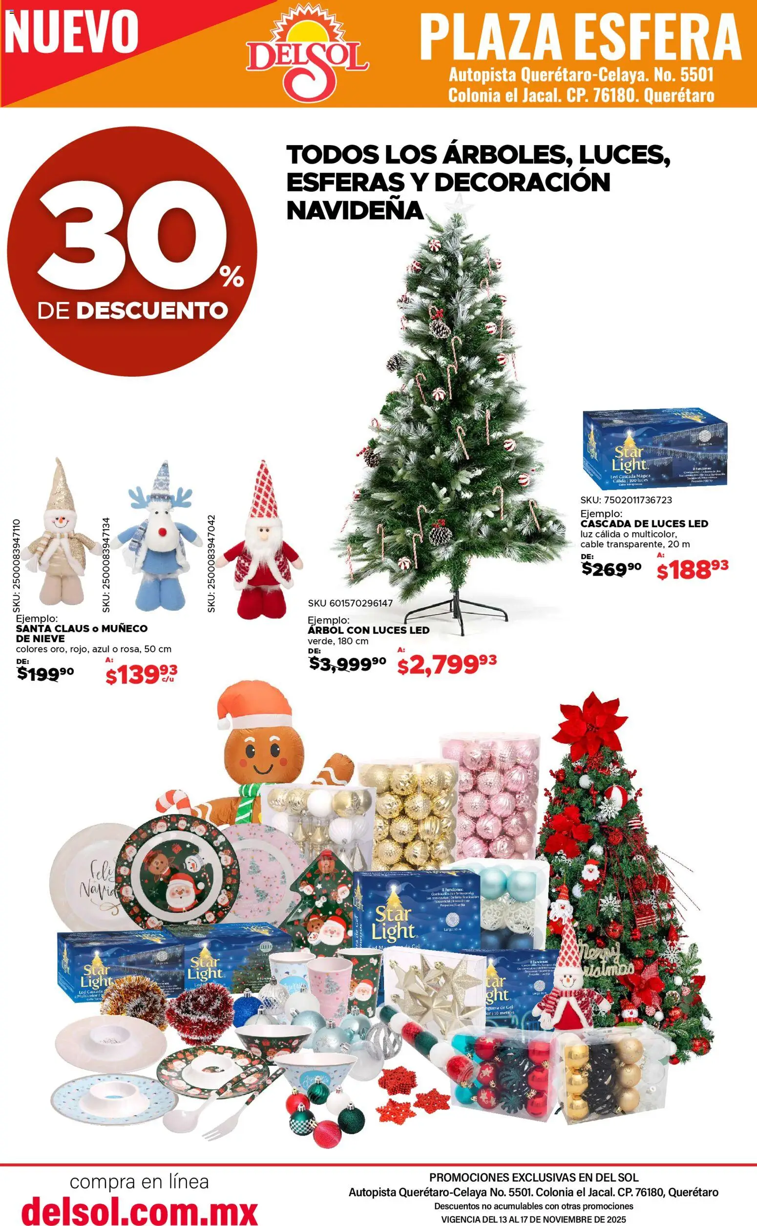 Nuevas ofertas de Del Sol y Woolworth válidas en toda la República Mexicana desde el 13.11.2025. ¡Encuentra las mejores ofertas en Del Sol y Woolworth catálogo Apertura Querétaro Esfera 1201! | Página: 26 | Productos: Cable