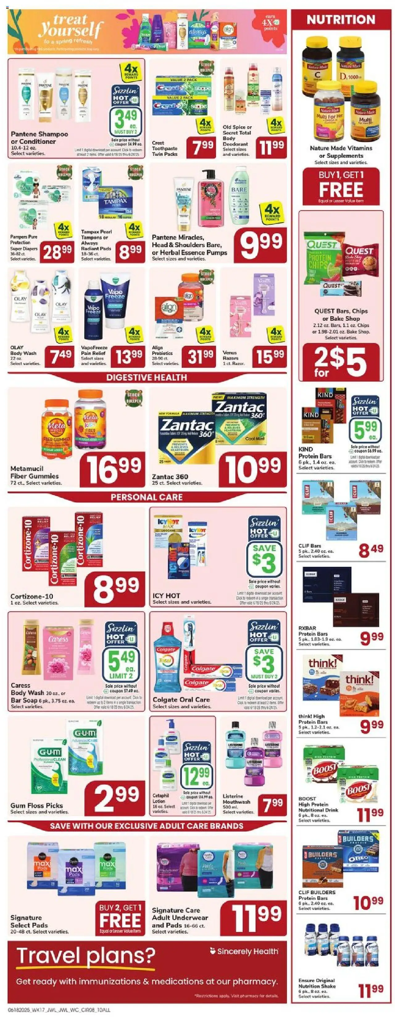 Jewel Osco Weekly Ad - IN - valid from 18.06.2025 | Page: 8 | Products: Conditioner, Mouthwash, Chips, Tampons