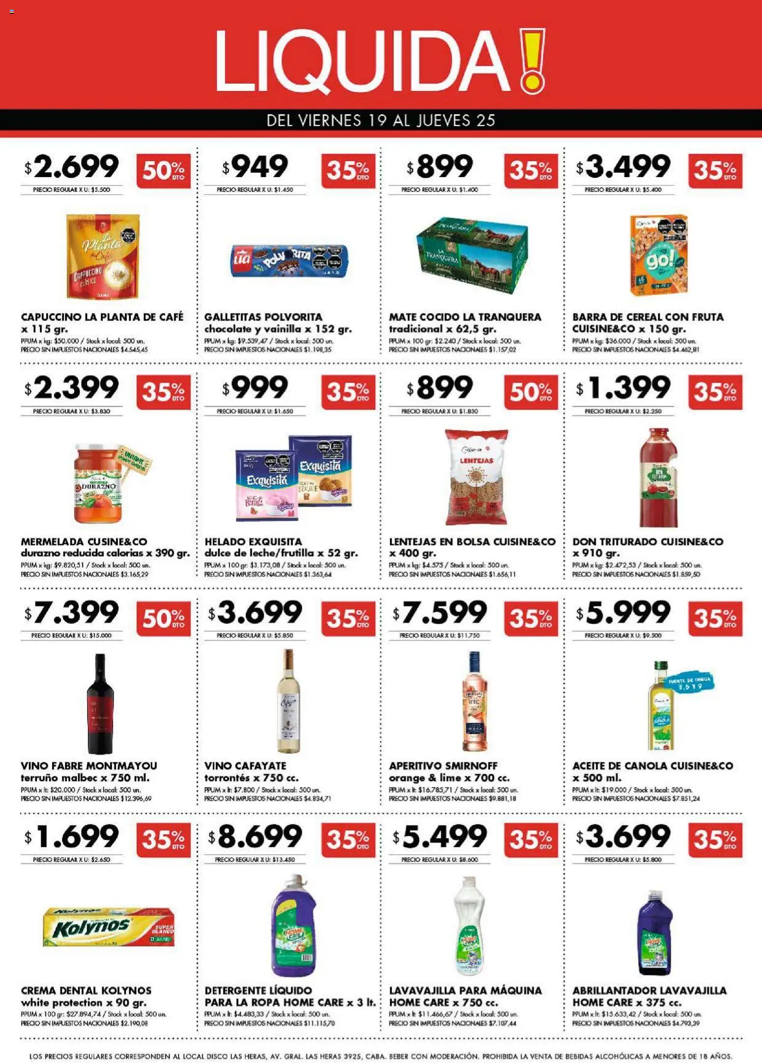 Disco ofertas │ válido desde el 19.12.2025 | Página: 10 | Productos: Durazno, Abrillantador, Café, Chocolate