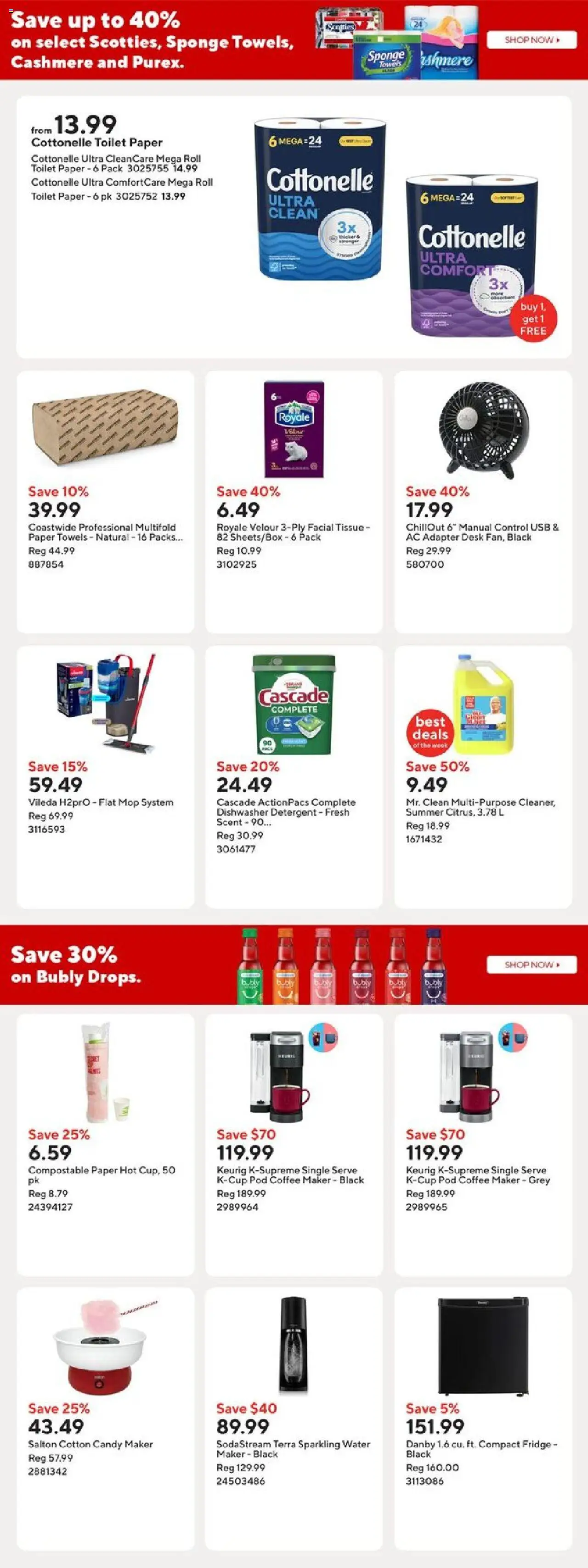 Staples flyer valid from 19.09.2025 | Page: 14 | Products: Adapter, Dishwasher, Sponge, Coffee