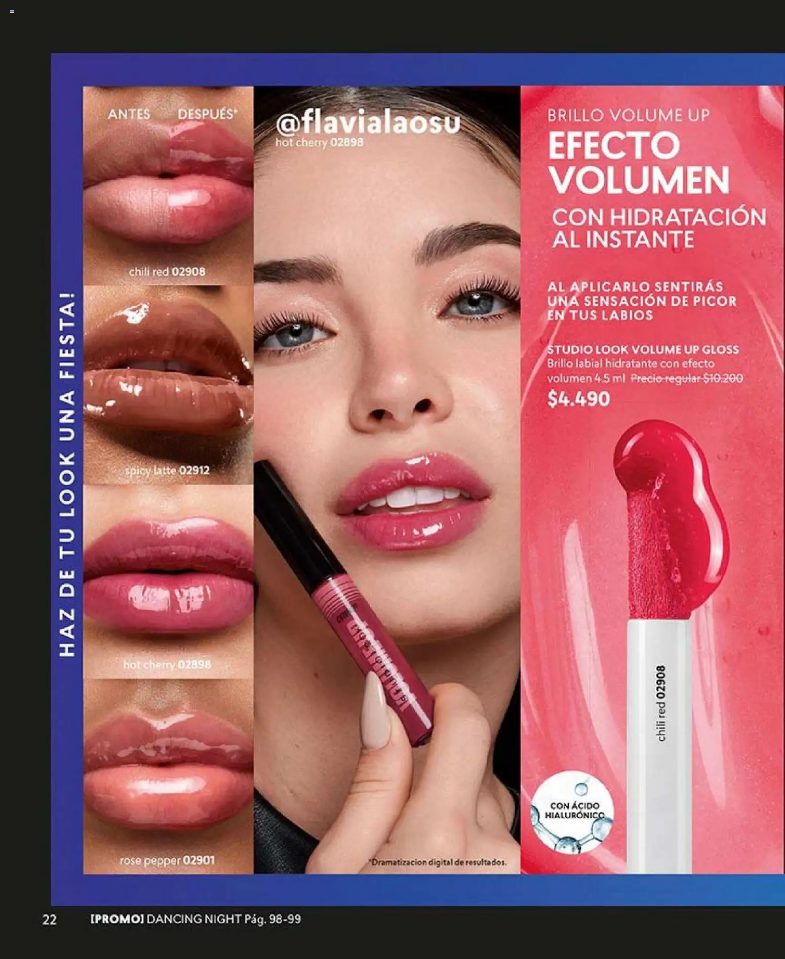 Catálogo CyZone Campaña 4 │ válido desde el 15.02.2026 | Página: 22 | Productos: Brillo, Labial