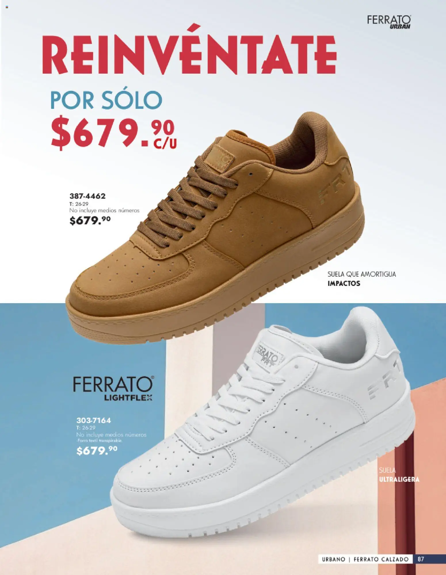 Nuevas ofertas de Andrea válidas en toda la República Mexicana desde el 25.01.2026. ¡Encuentra las mejores ofertas en Andrea catálogo Calzado Caballero! | Página: 87