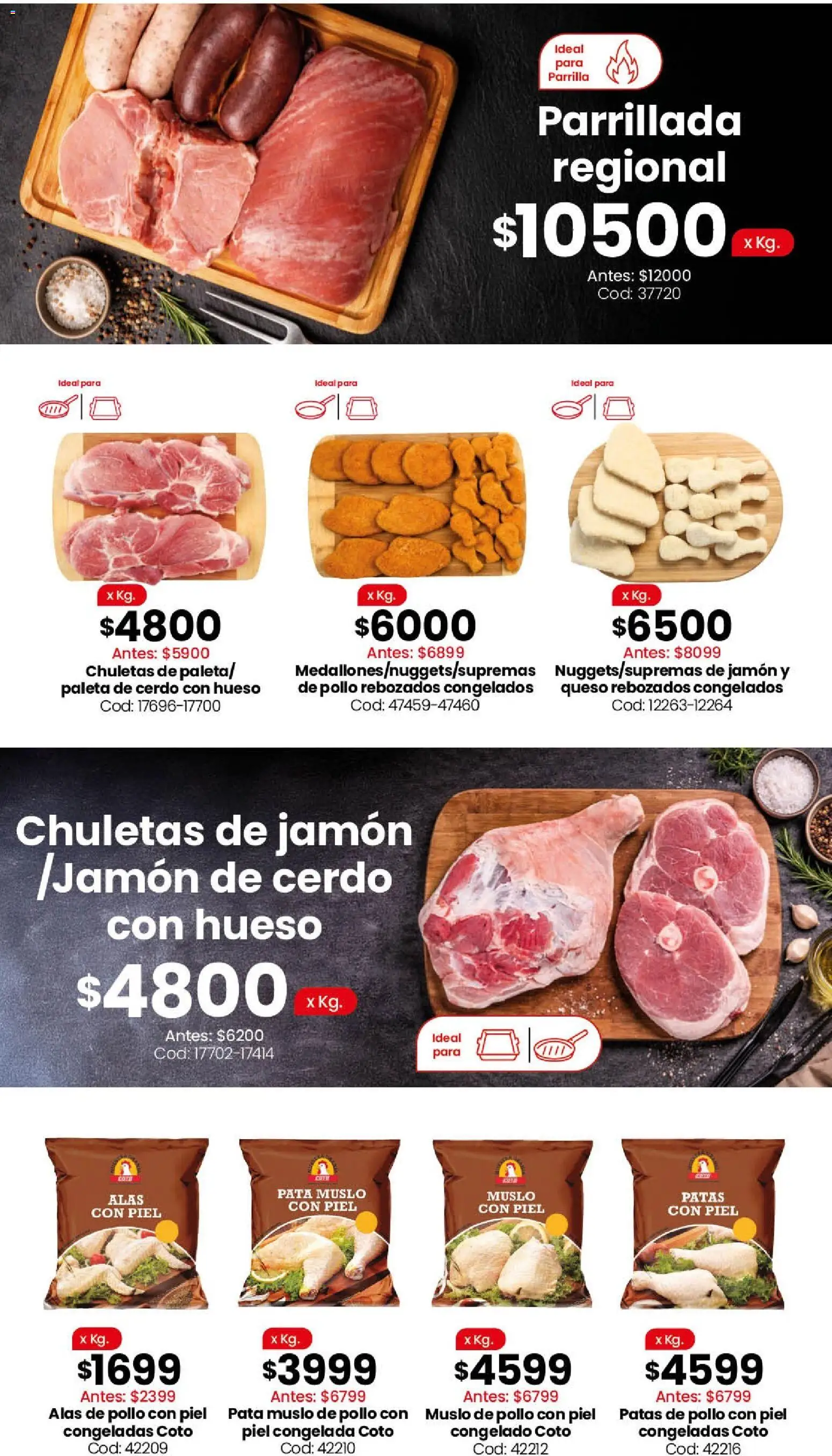 Coto - Ofertas │ válido desde el 20.04.2026 | Página: 2 | Productos: Parrilla, Paleta, Queso, Cerdo