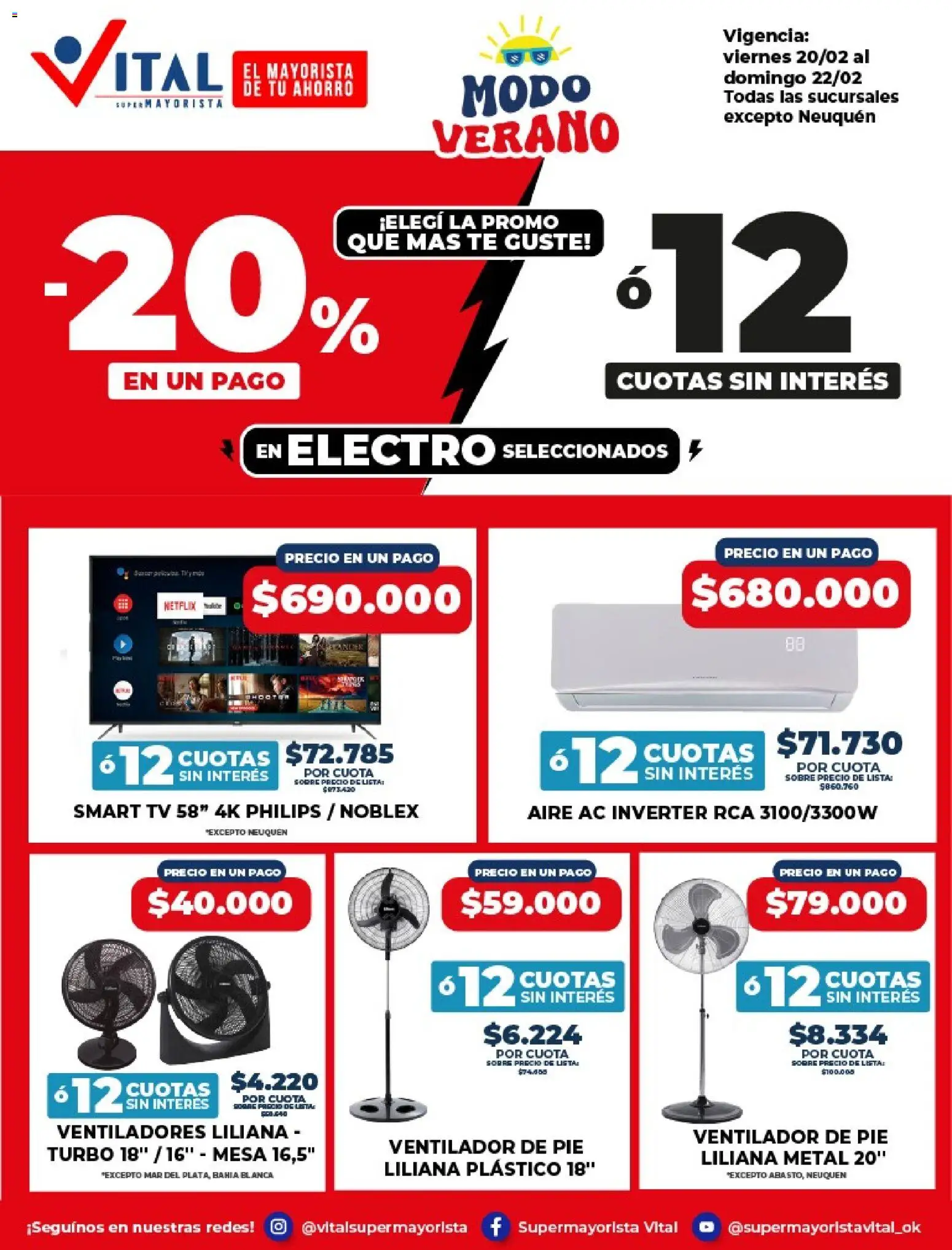 Vital - Ofertas modo verano │ válido desde el 20.02.2026 | Página: 3 | Productos: Ventilador, Sobre, Mesa, Té