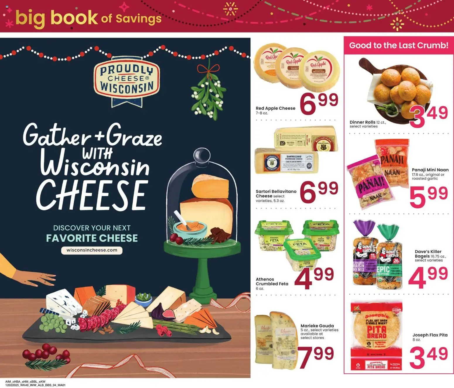 Albertsons Big Book of Savings - valid from 02.12.2025 | Page: 4 | Products: Cheese, Bread, Mango, Garlic
