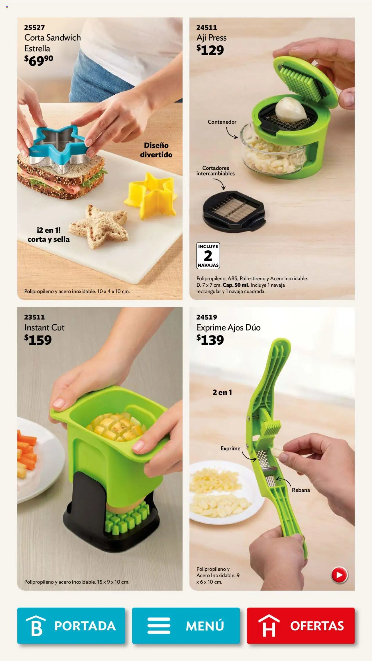 Nuevas ofertas de Betterware válidas en toda la República Mexicana desde el 01.09.2025. ¡Encuentra las mejores ofertas en Betterware - Campaña 9 2025! | Página: 37 | Productos: Navaja, Aji, Contenedor