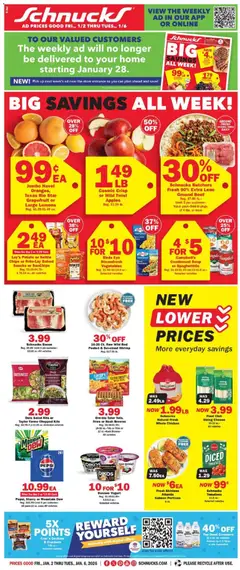 Preview of Schnucks weekly ads valid from 02.01.2026