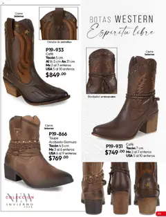 Vista previa de Cklass - Catálogo Invierno, nuevo folleto de la tienda, válido en México a partir del 16.09.2025 | Página: 178 | Productos: Botas, Café, Gamuza