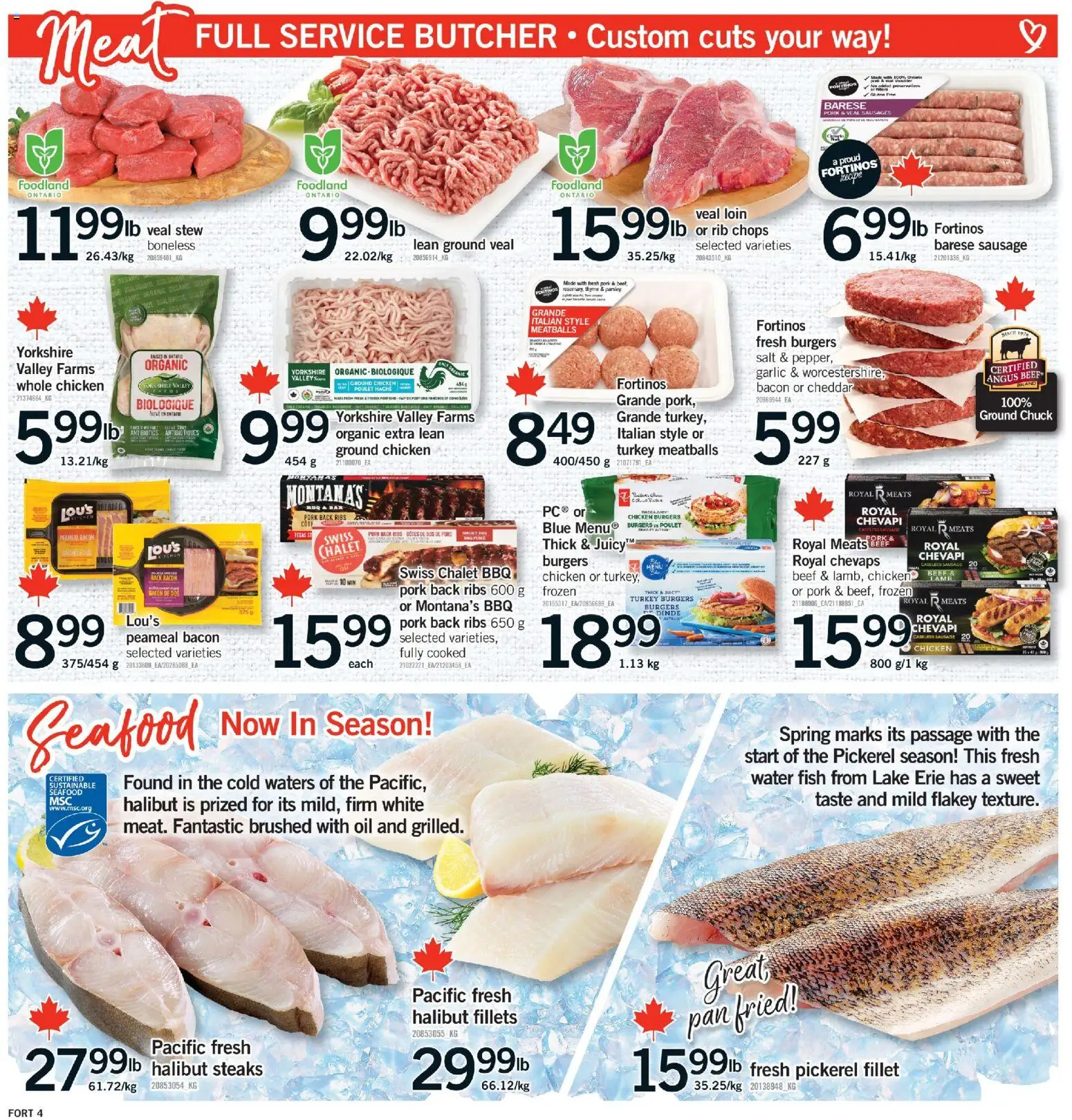 Fortinos flyer valid from 16.04.2026 | Page: 5 | Products: Fish, Oil, Chicken, Pork
