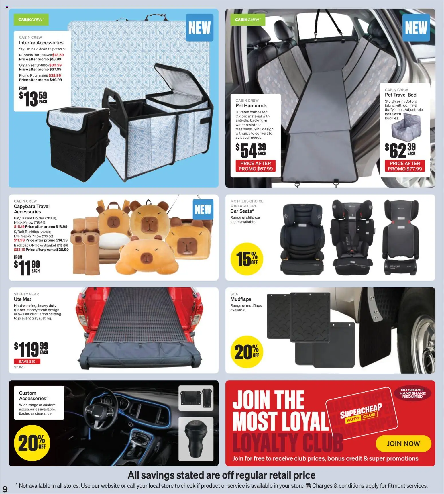 Supercheap Auto catalogue - valid from 05.11.2025 | Page: 9 | Products: Suit, Accessories, Bed, Pillow